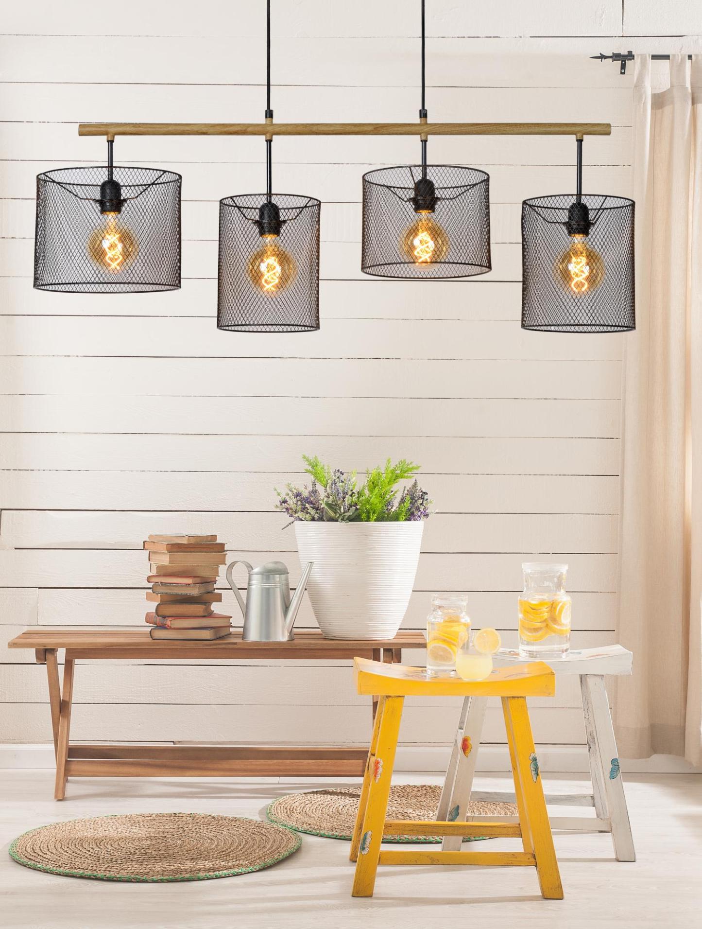 Baskett Ceiling Lights - Matt Black
