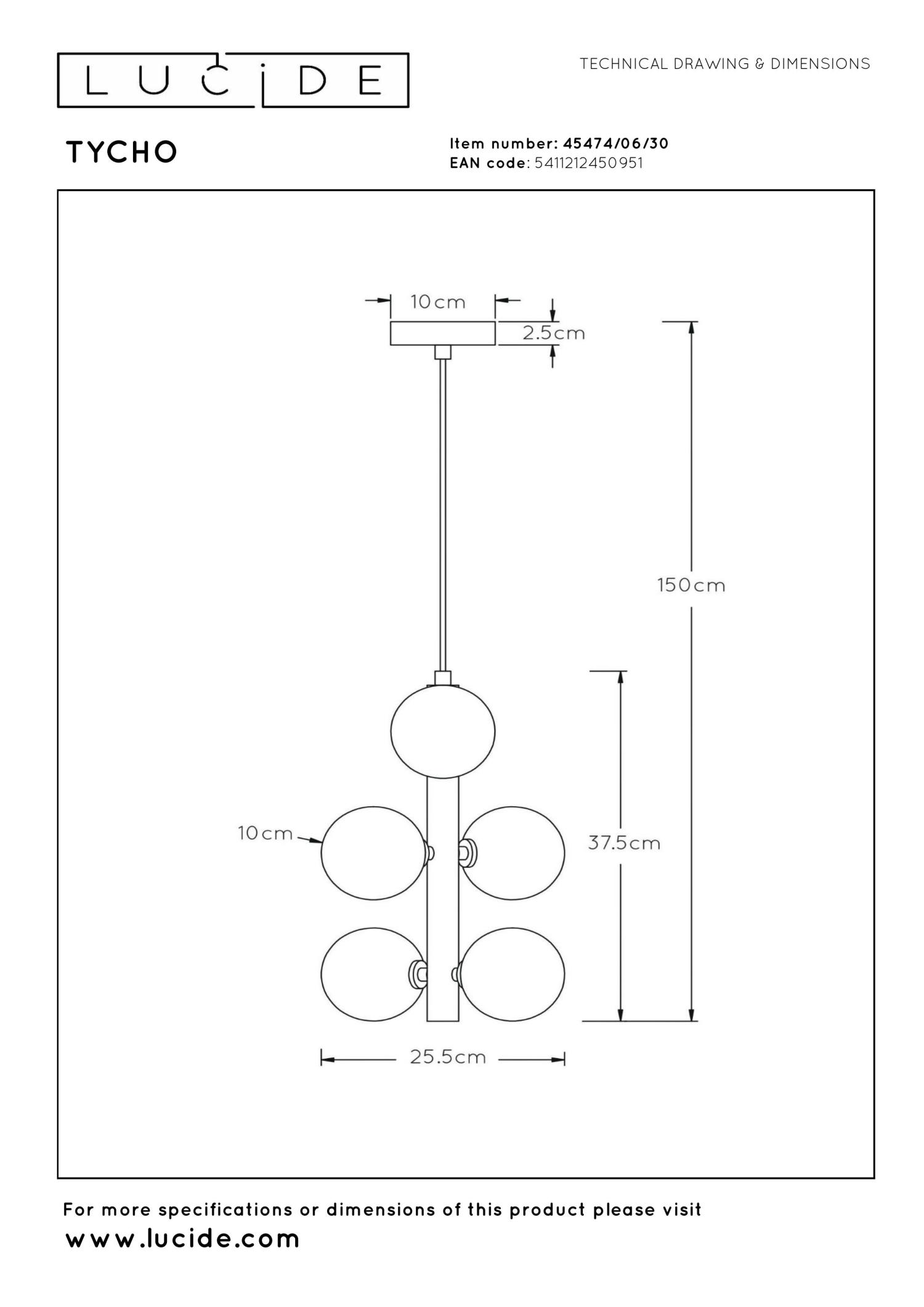 Tycho Ceiling Lights - Brushed Gold/Smoked Grey