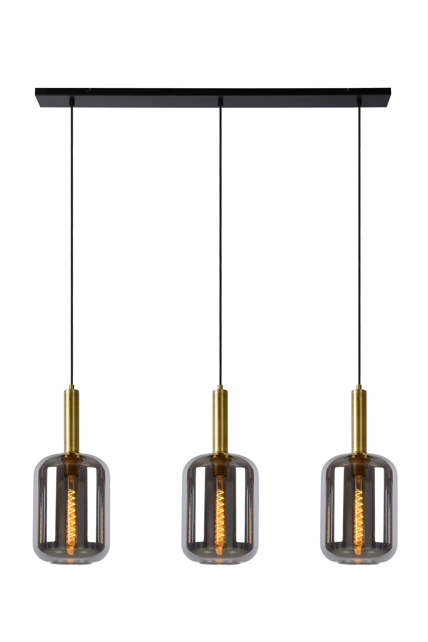 Joanet Ceiling Lights - Matt Black/Smoked Grey