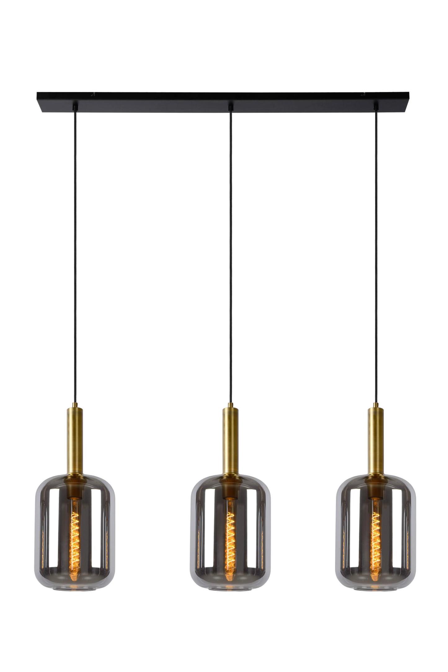 Joanet Ceiling Lights - Matt Black/Smoked Grey
