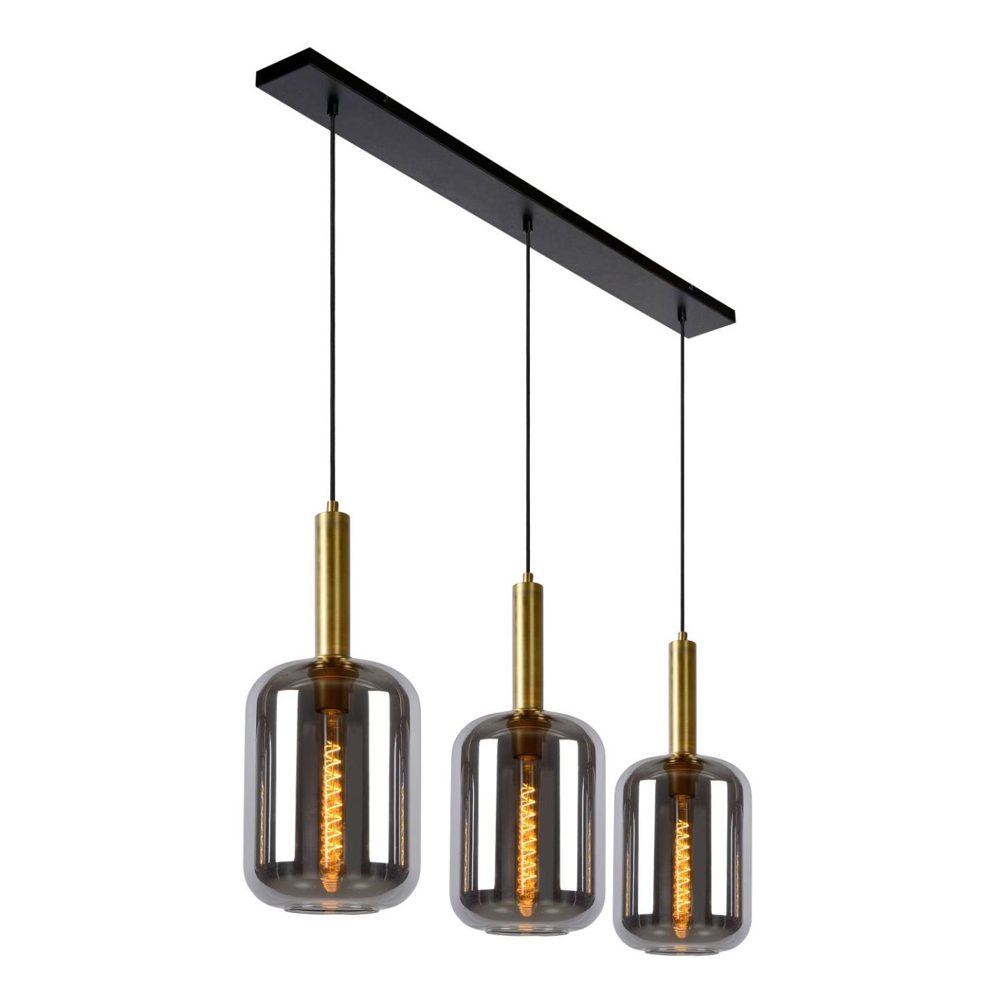 Joanet Ceiling Lights - Matt Black/Smoked Grey