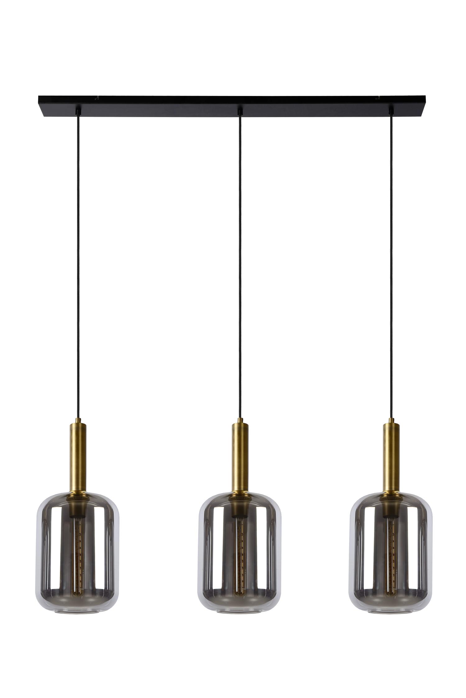 Joanet Ceiling Lights - Matt Black/Smoked Grey