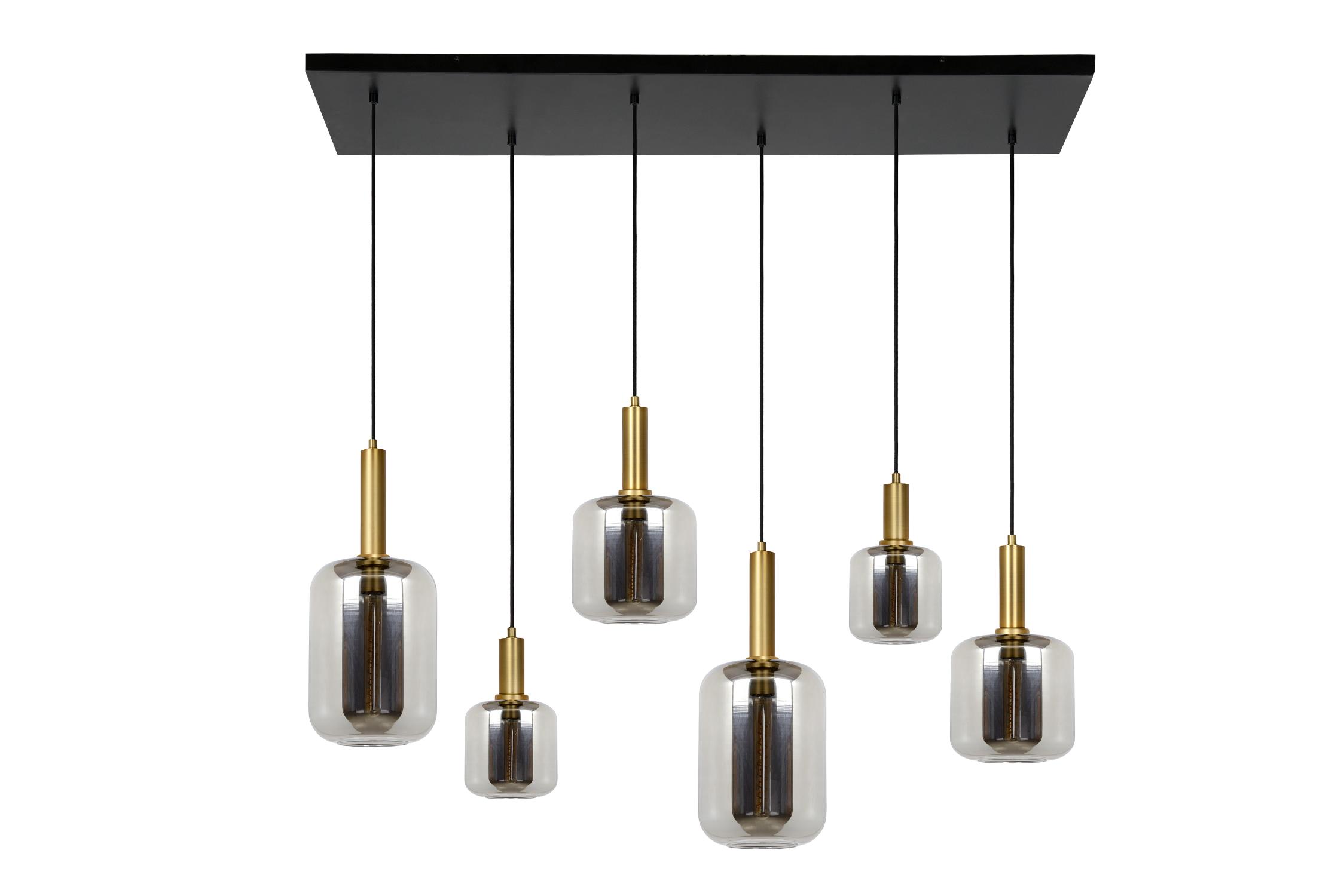 Joanet Ceiling Lights - Matt Black/Smoked Grey