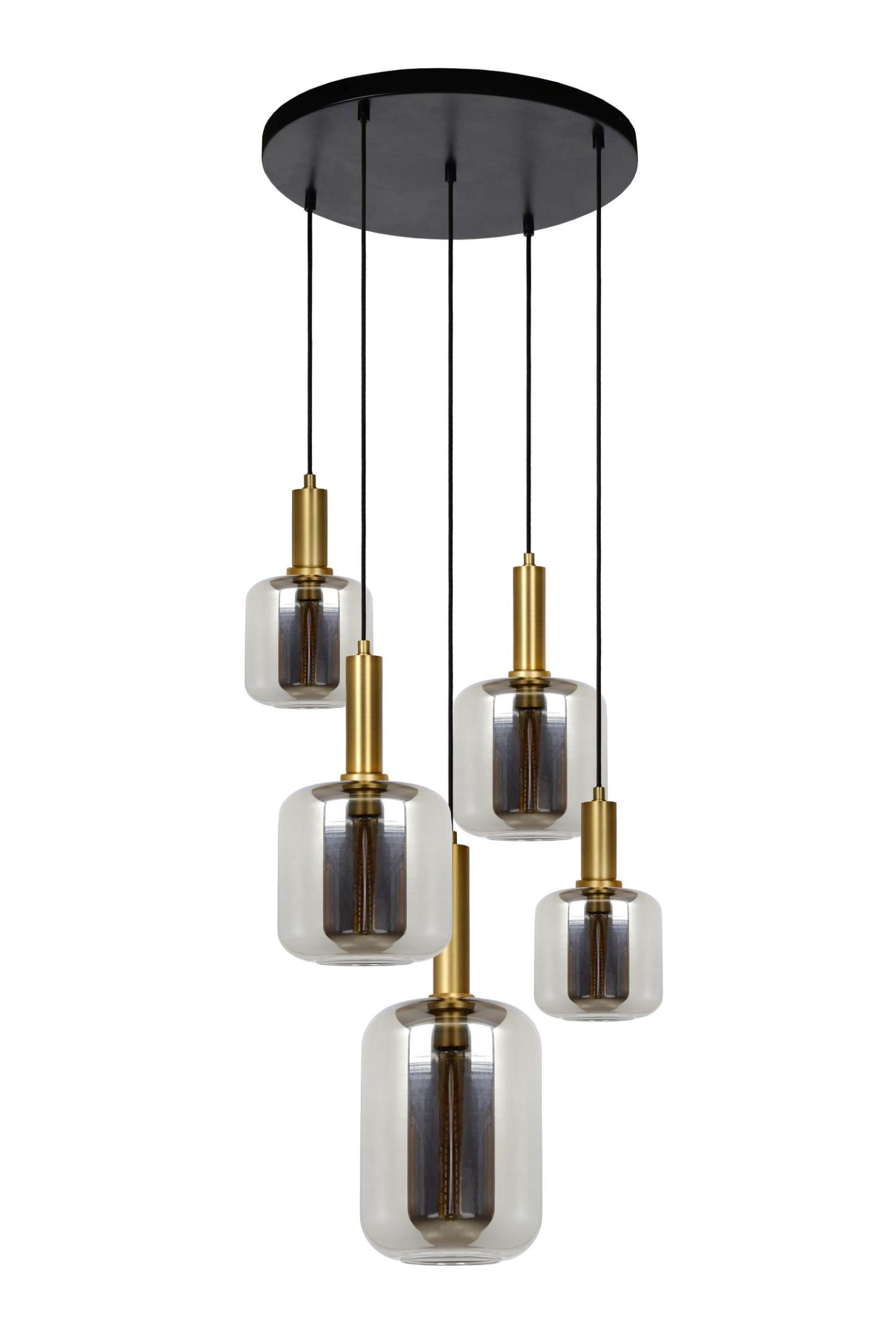 Joanet Ceiling Lights - Matt Black/Smoked Grey