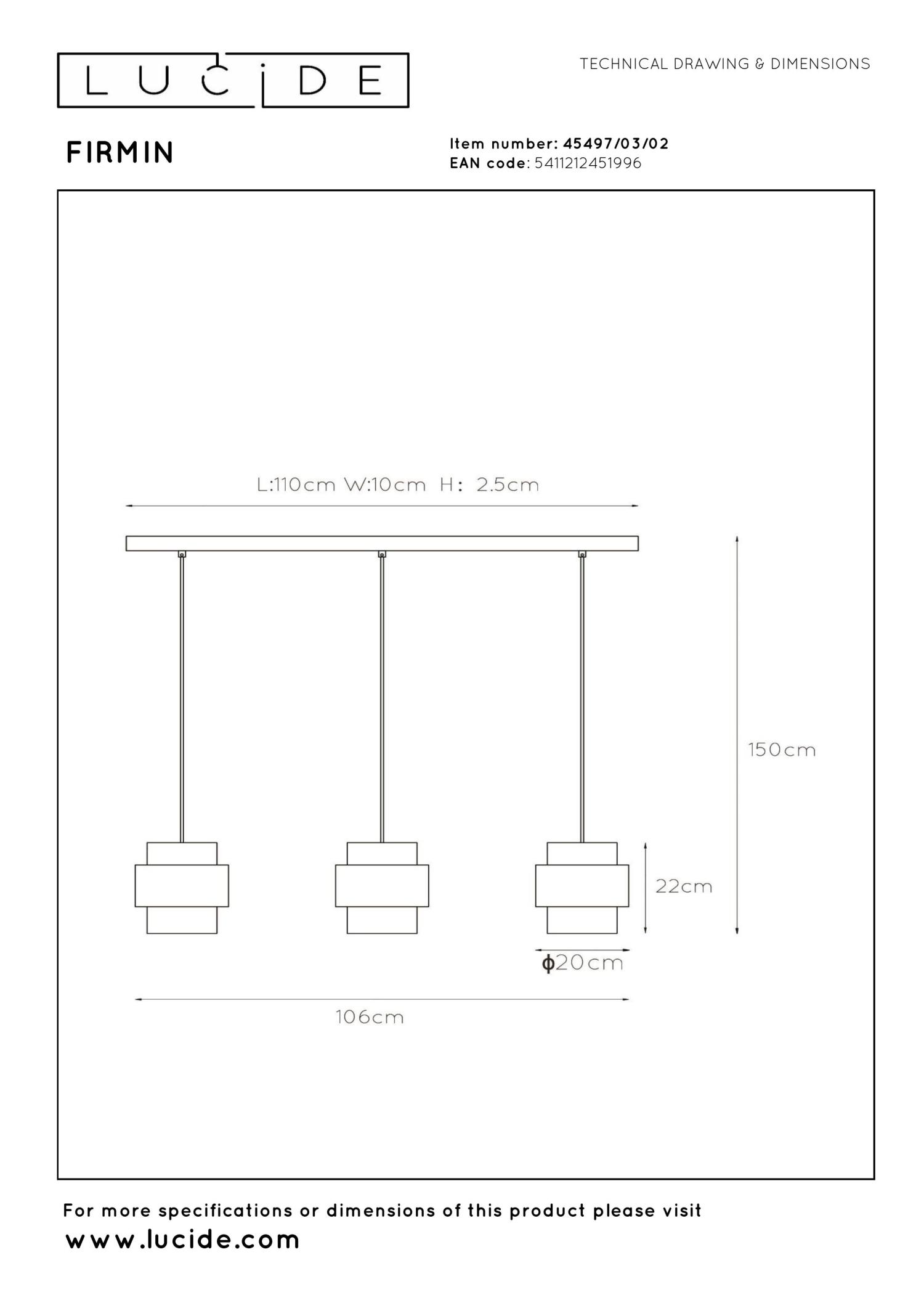 Firmin Ceiling Lights - Matt Black/Opal