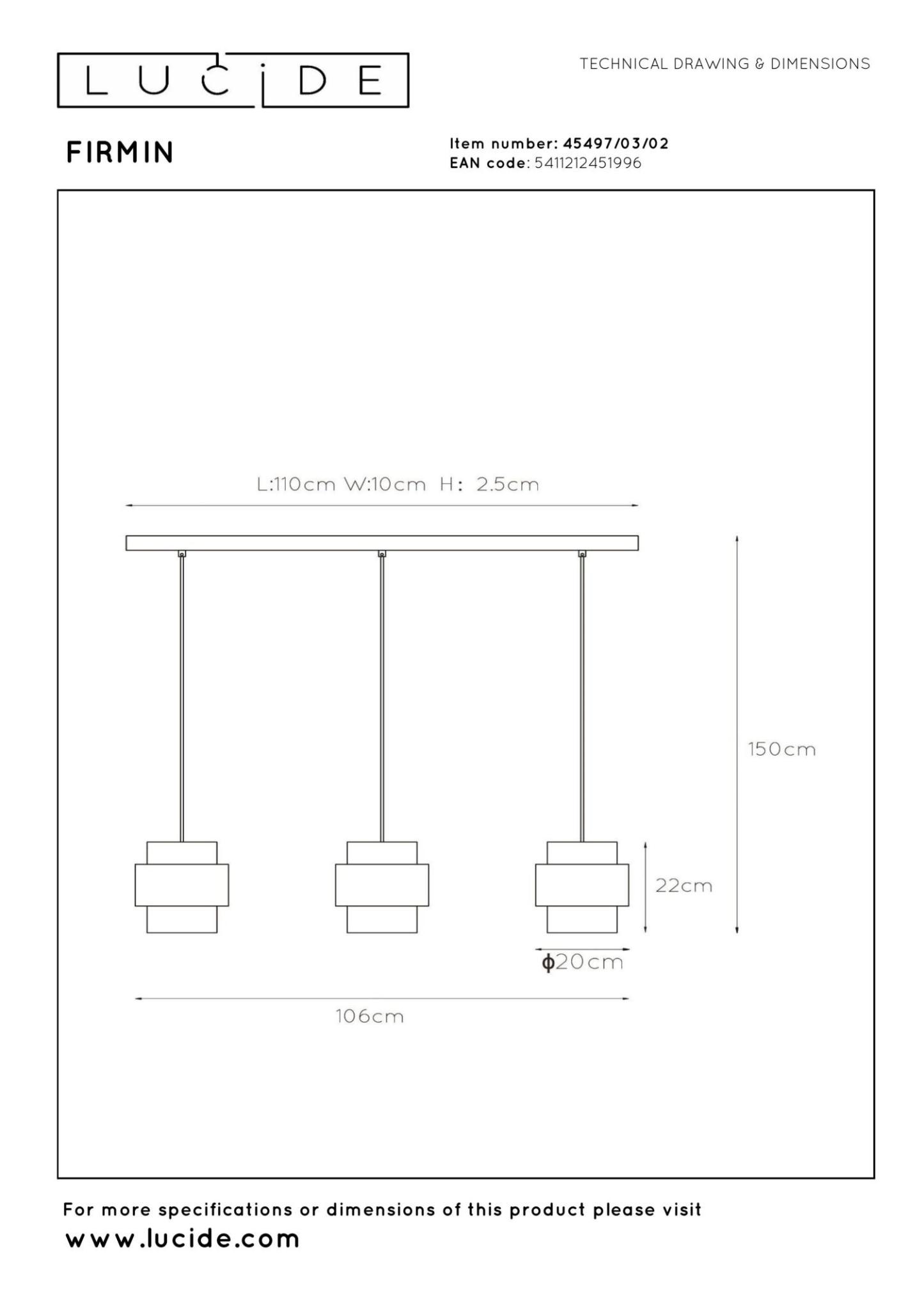 Firmin Ceiling Lights - Matt Black/Opal
