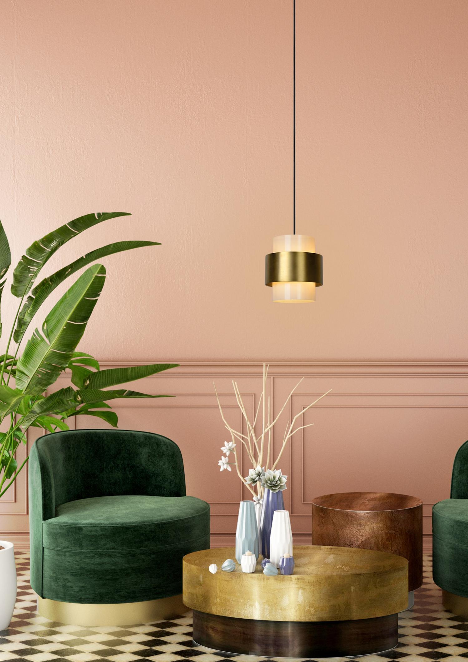 Firmin Ceiling Lights - Brushed Gold/Opal