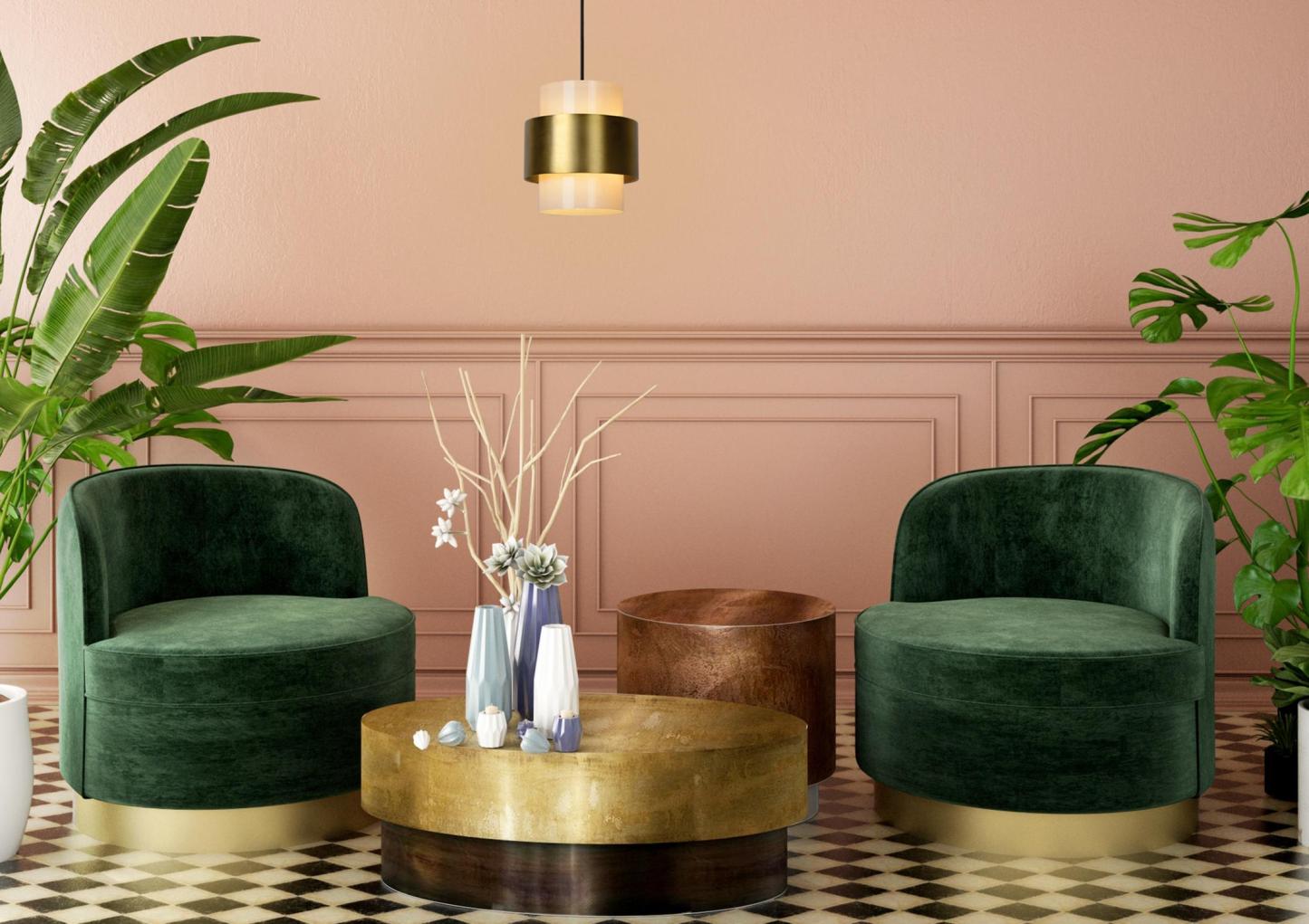 Firmin Ceiling Lights - Brushed Gold/Opal