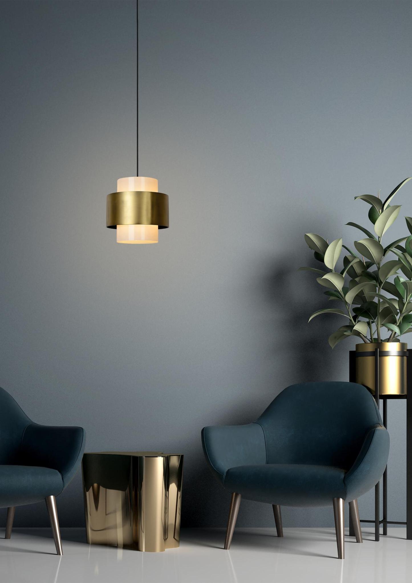 Firmin Ceiling Lights - Brushed Gold/Opal