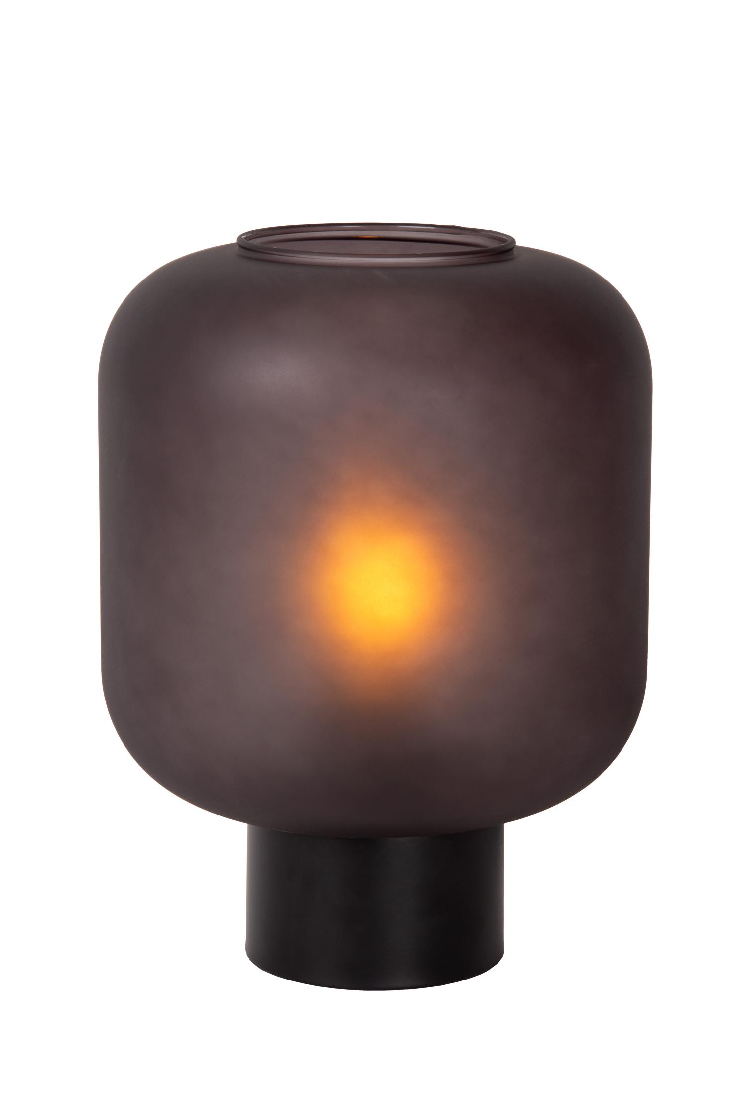 Eloise Table Lamp - Matt Black/Smoked Black