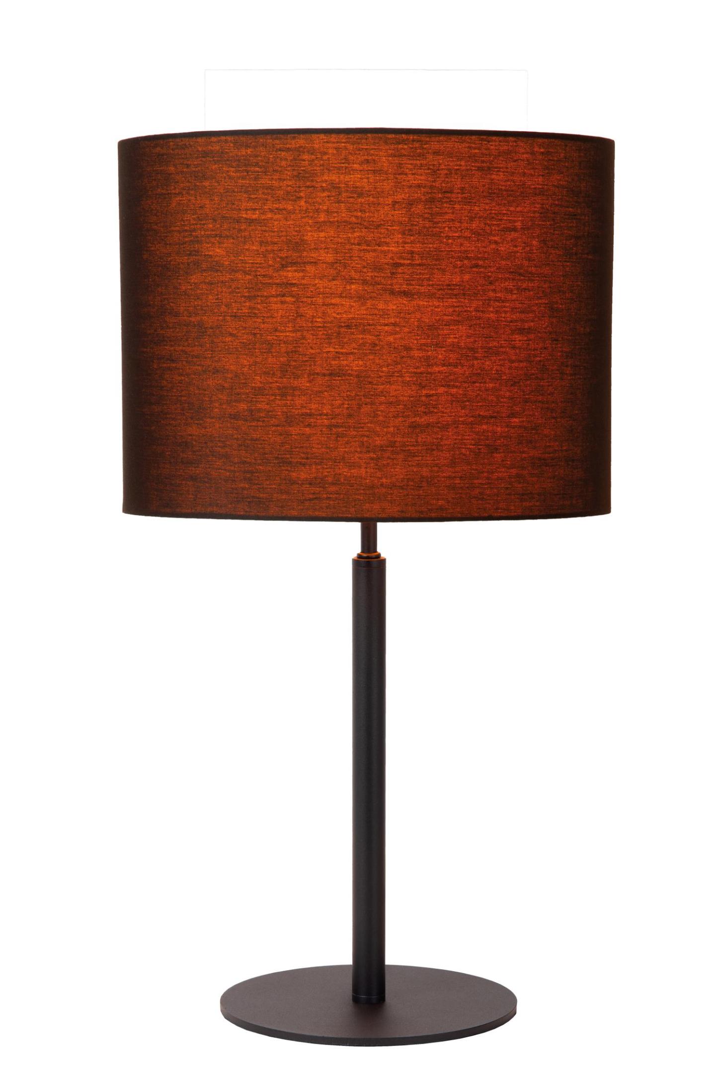 Maya Table Lamp - Matt Black/Black Linen