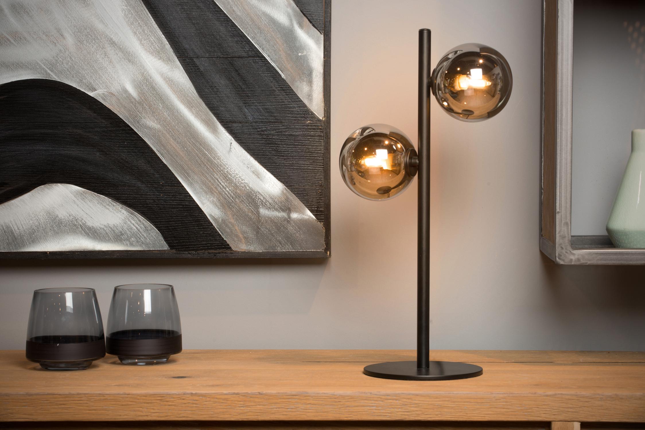 Tycho Table Lamp - Brushed Gold/Smoked Grey