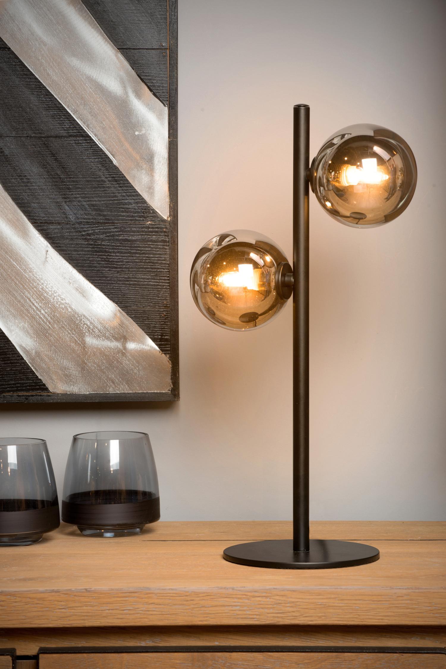 Tycho Table Lamp - Brushed Gold/Smoked Grey
