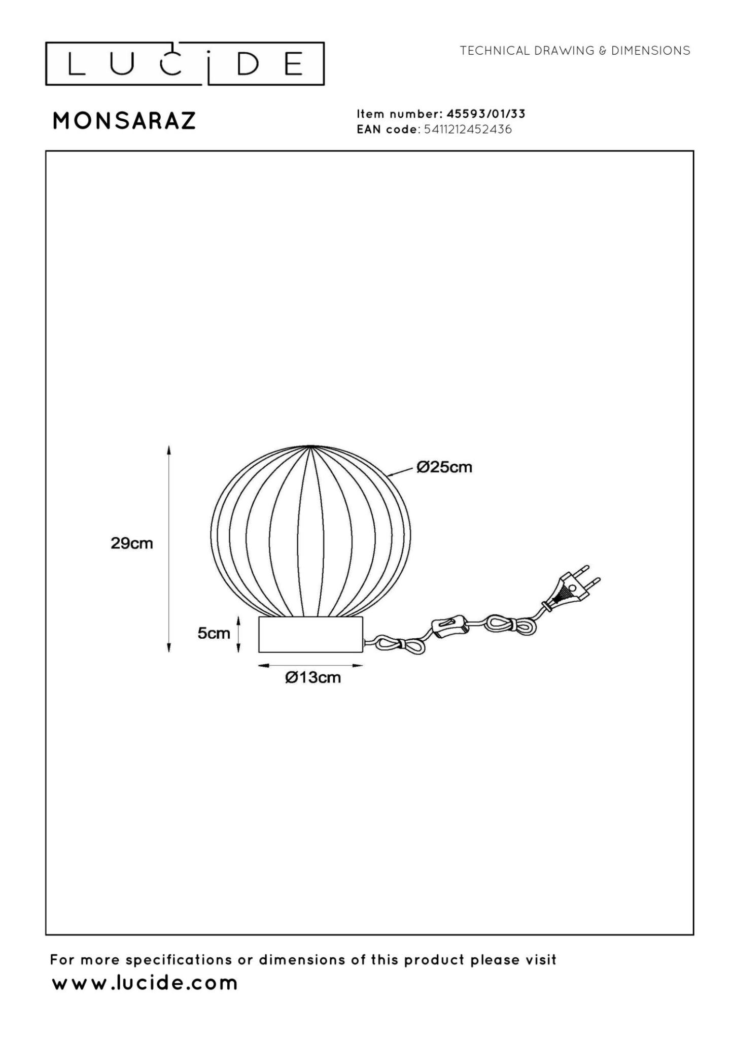 Monsaraz Table Lamp - Matt Black/Smoked Green