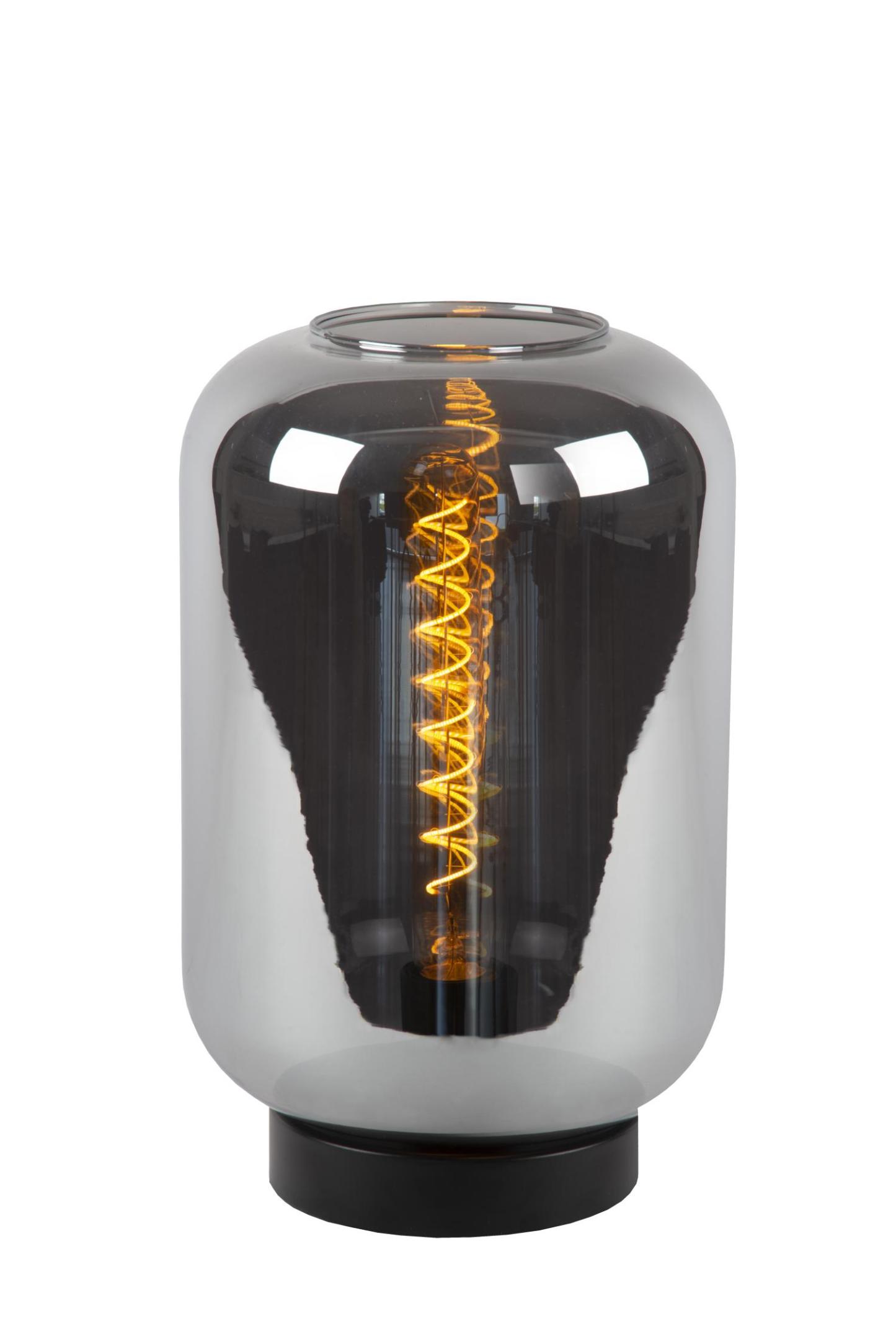 Joanet Table Lamp - Matt Black/Smoked Grey