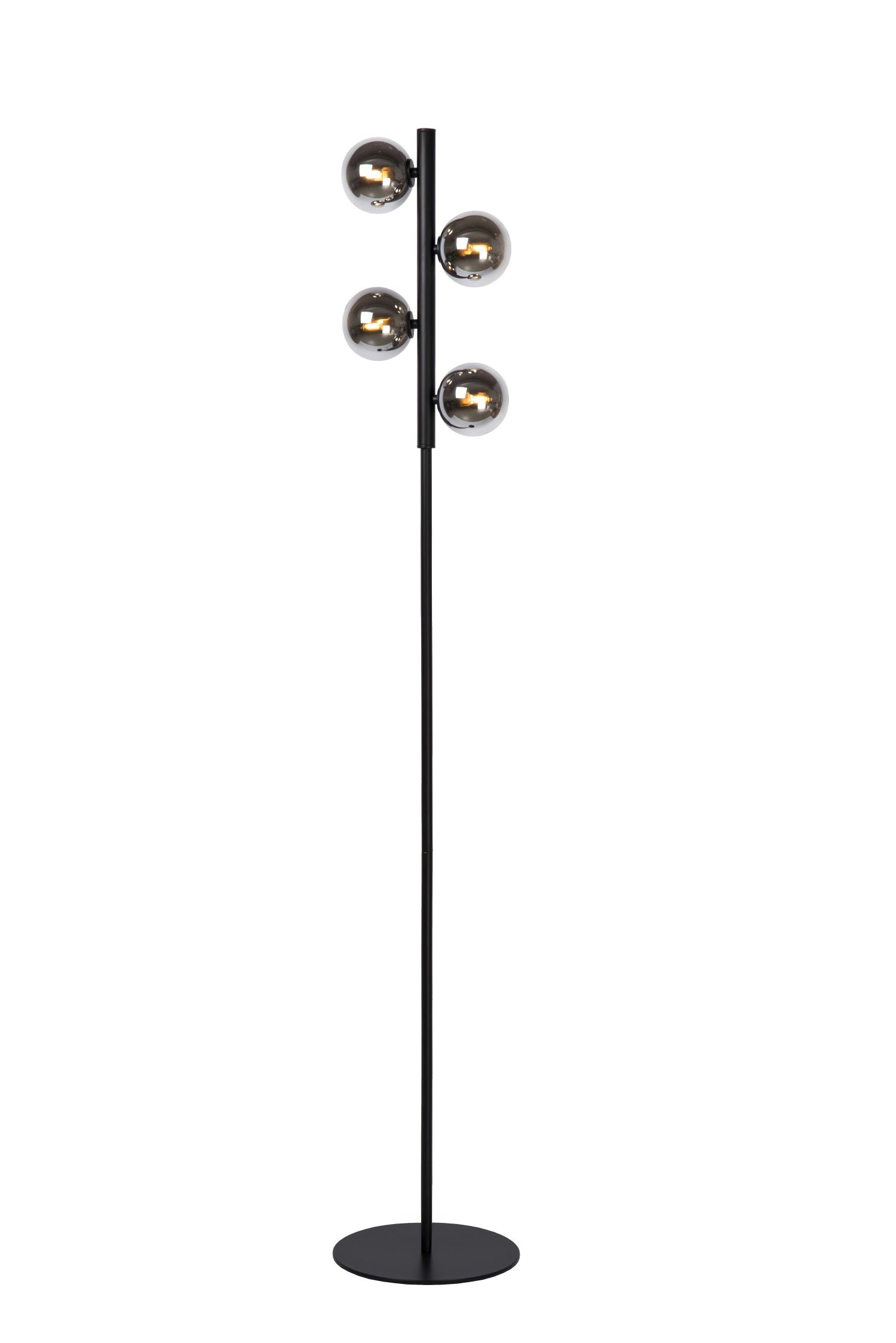 Tycho Floor Lamp - Brushed Gold/Smoked Grey