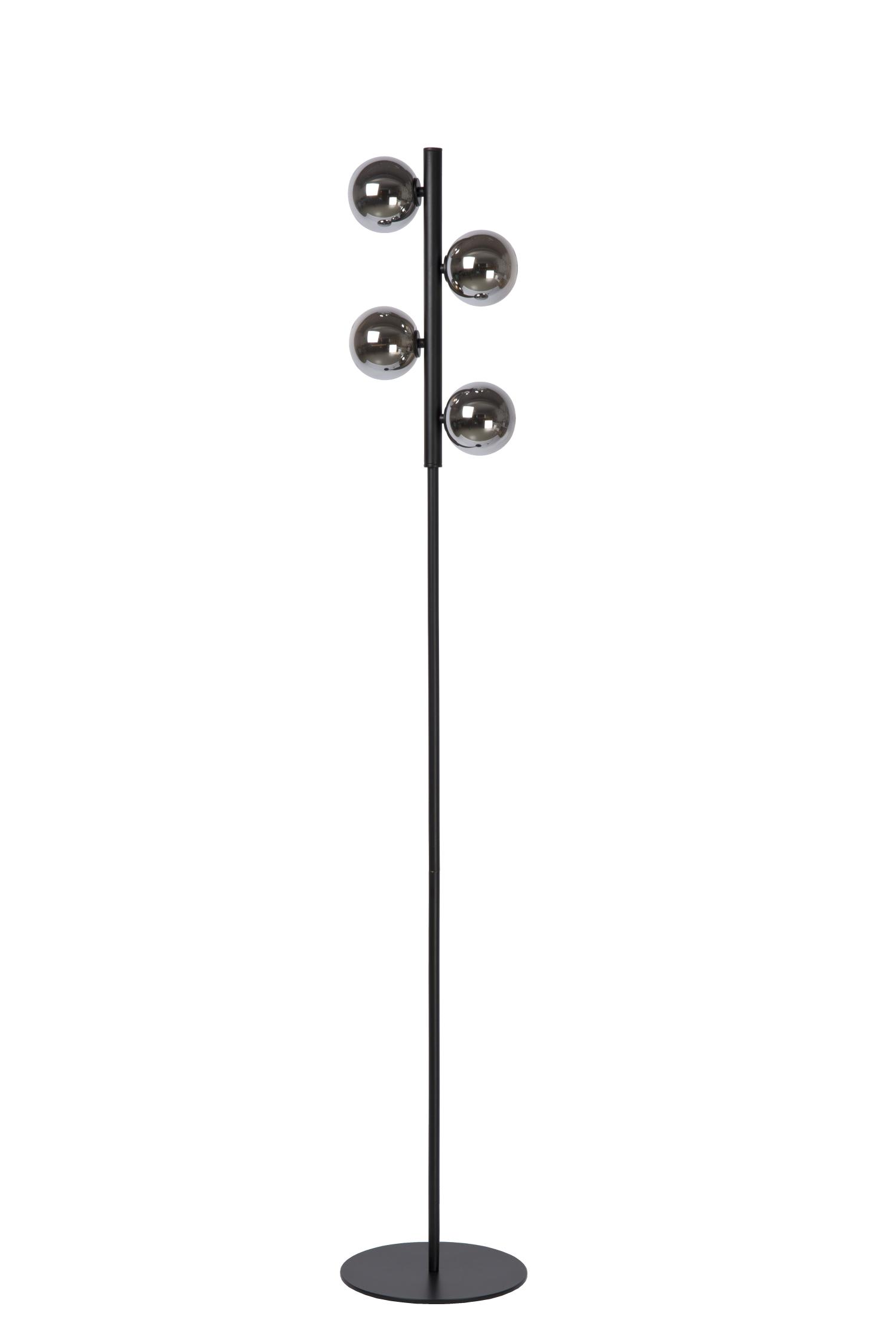 Tycho Floor Lamp - Brushed Gold/Smoked Grey