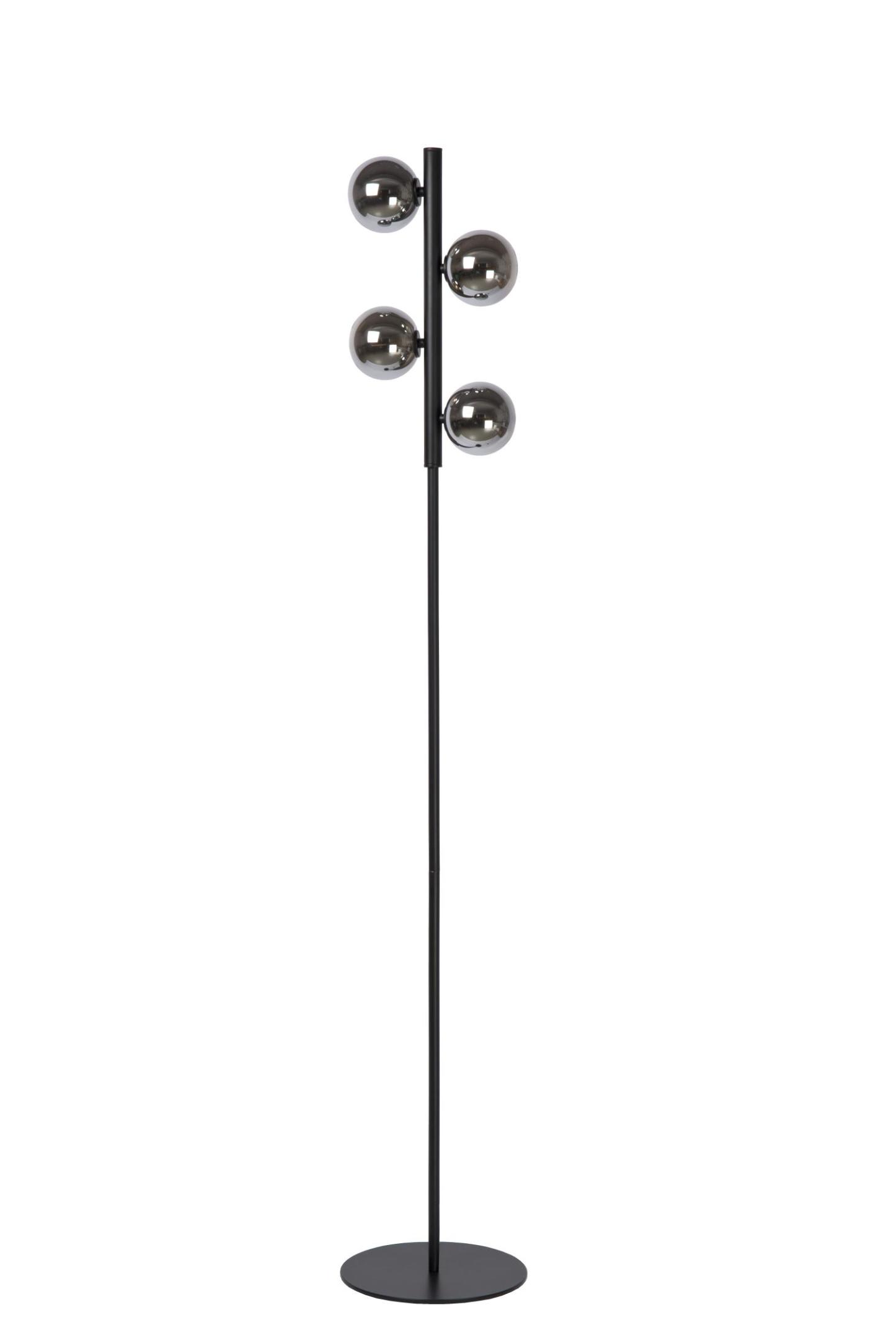 Tycho Floor Lamp - Brushed Gold/Smoked Grey