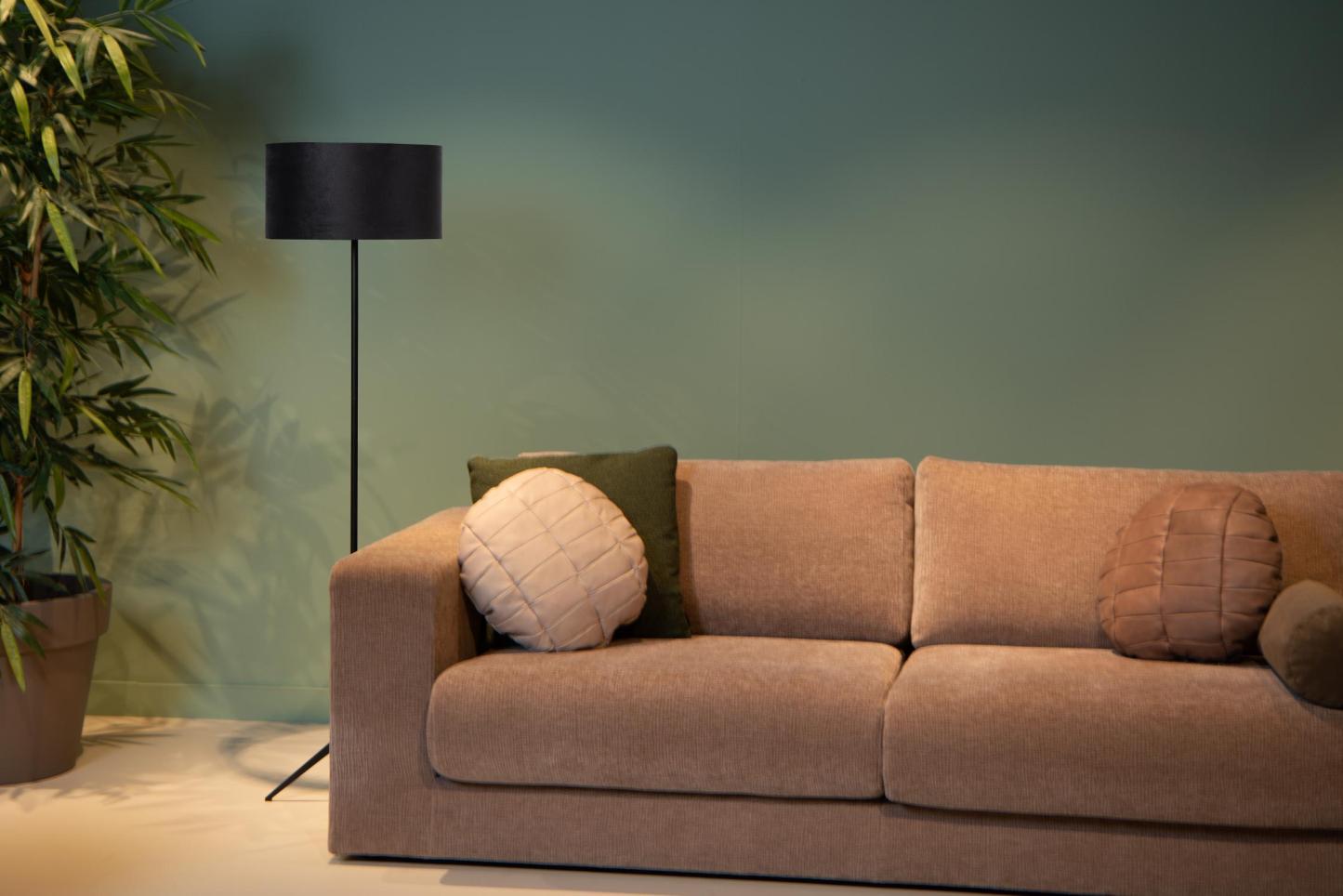 Tondo Floor Lamp - Brushed Gold/Matt Black