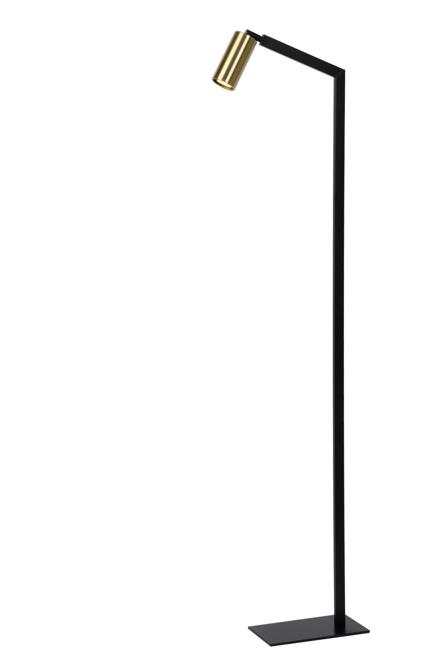 Sybil Floor Lamp - Matt Black/Brushed Gold