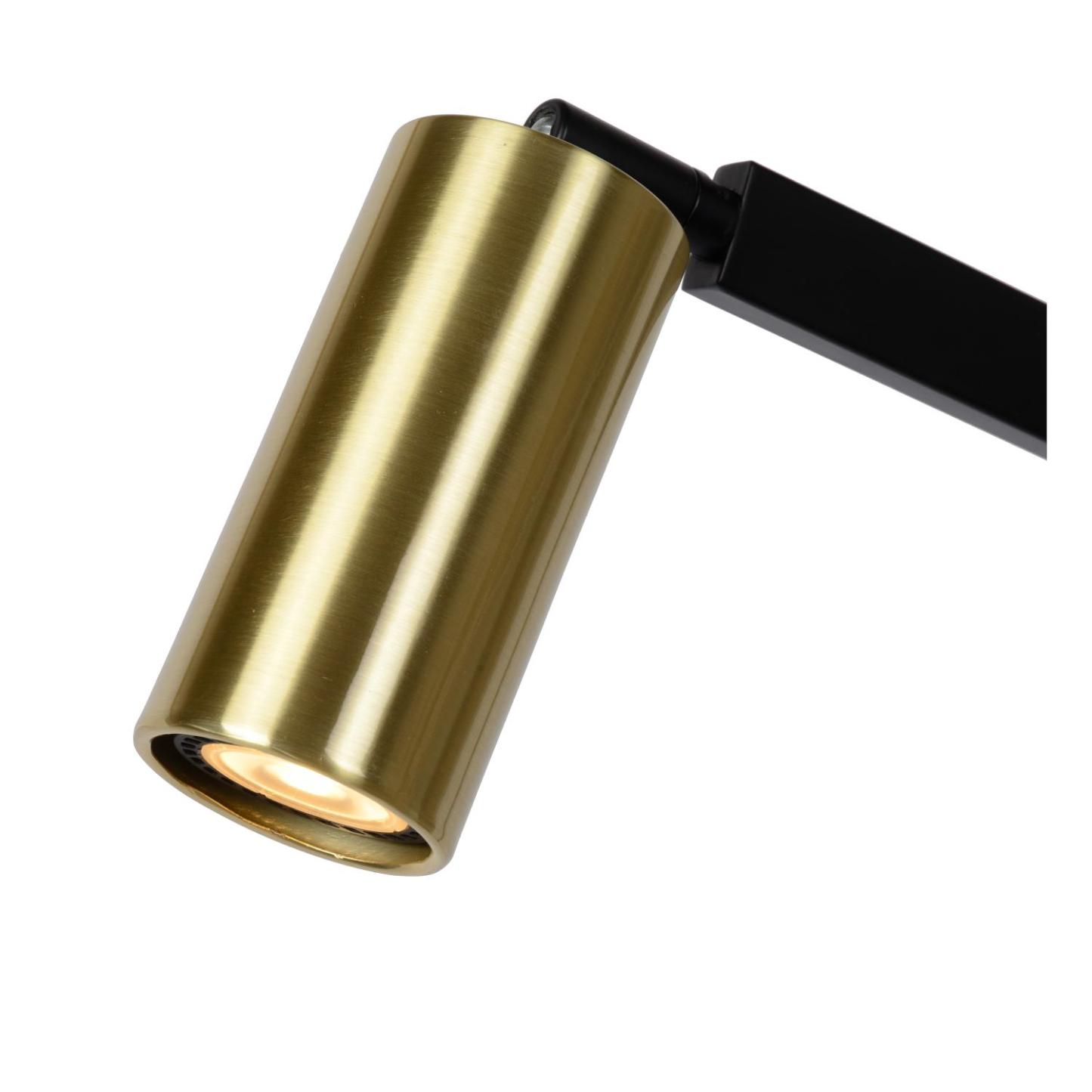 Sybil Floor Lamp - Matt Black/Brushed Gold