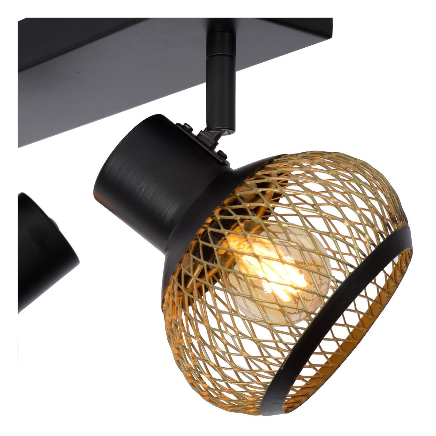 Lucas Ceiling Lights - Matt Black/Matt Gold