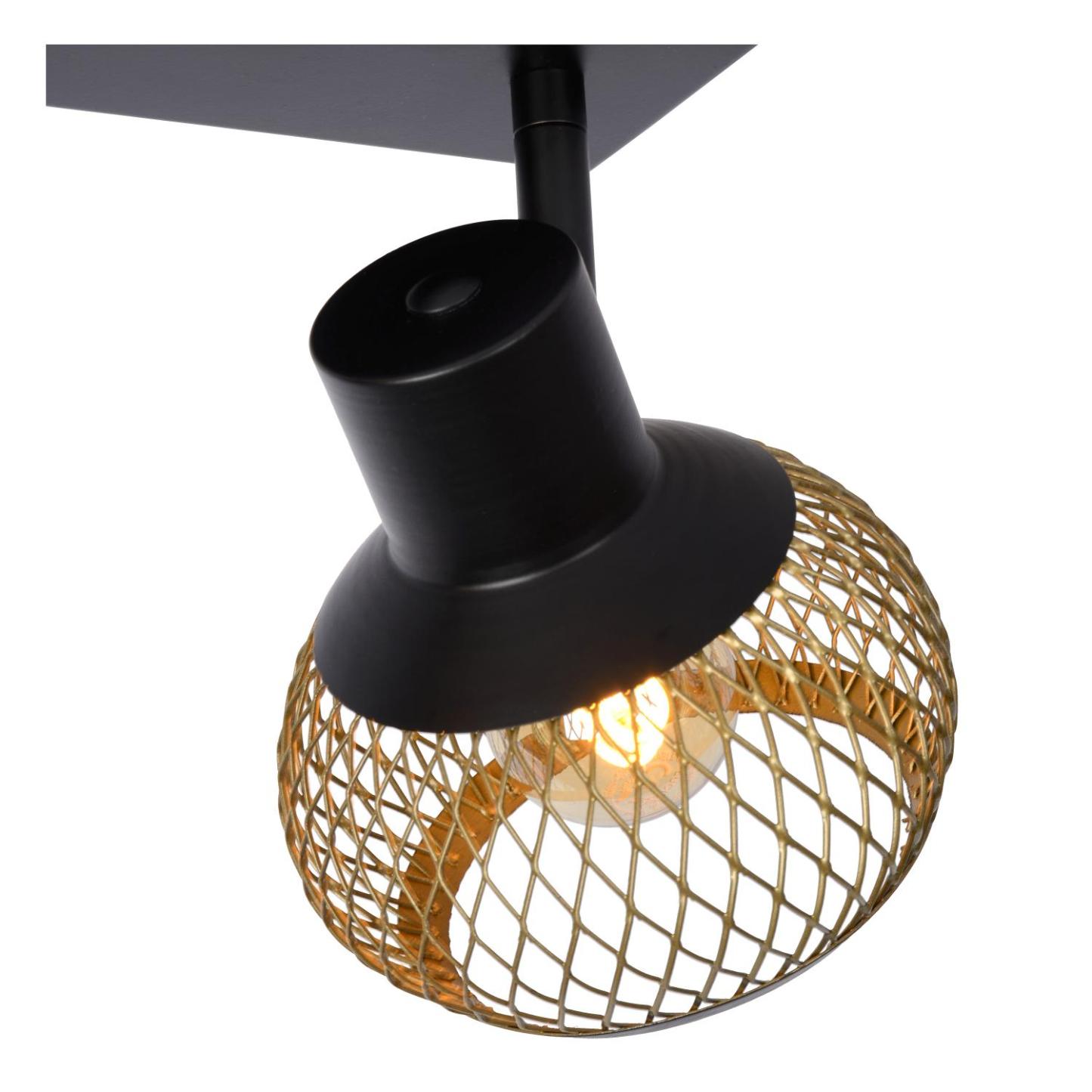 Lucas Ceiling Lights - Matt Black/Matt Gold