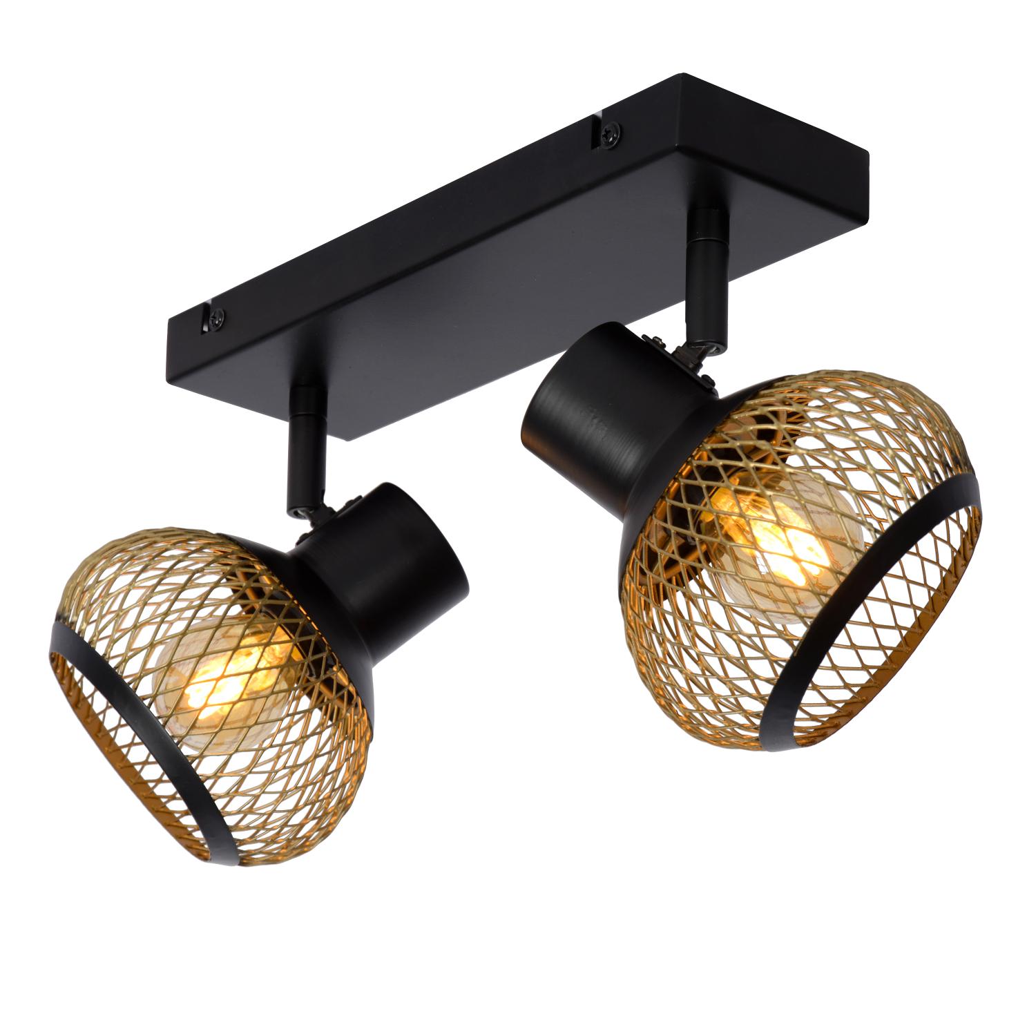 Lucas Ceiling Lights - Matt Black/Matt Gold