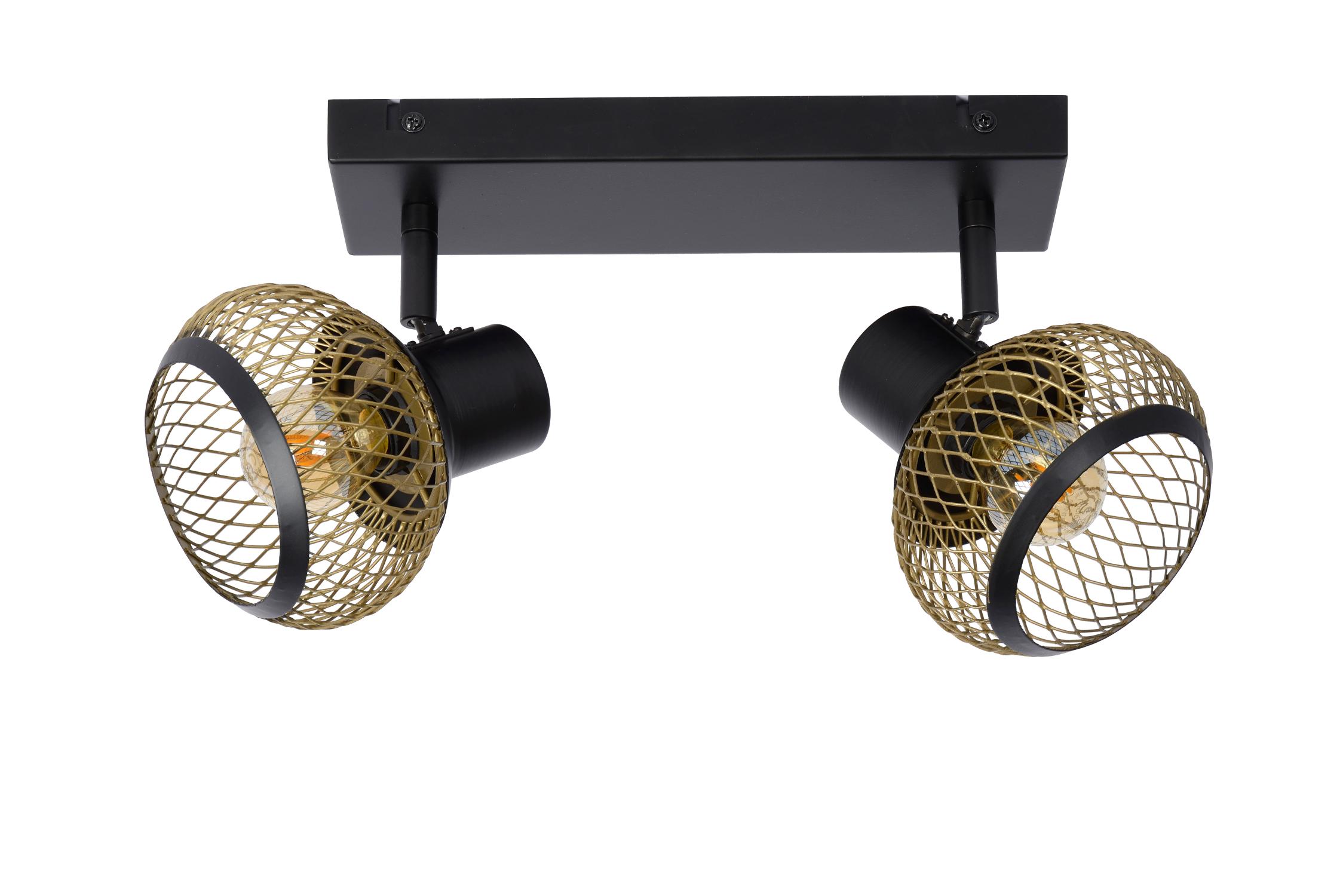 Lucas Ceiling Lights - Matt Black/Matt Gold