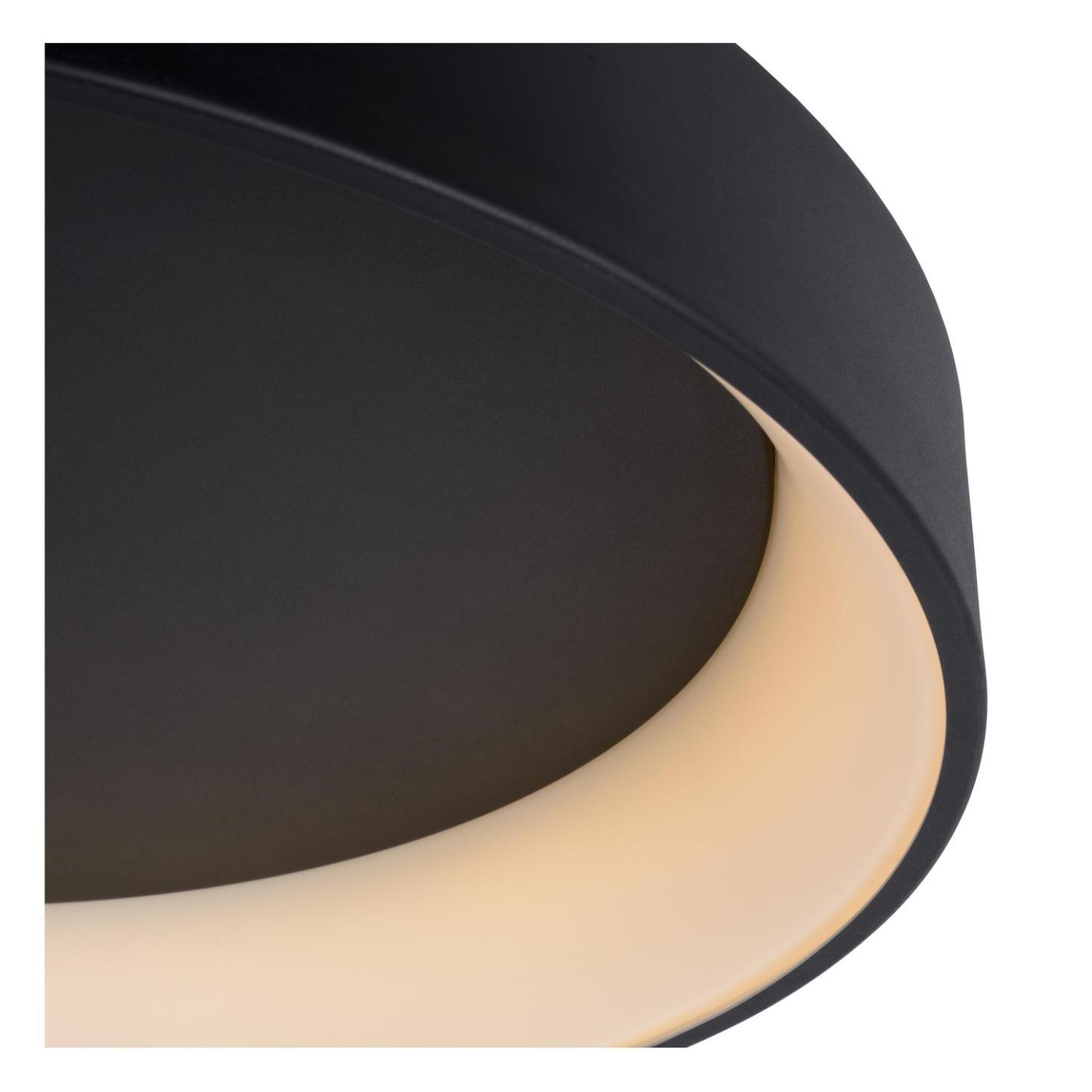 Talowe Ceiling Lights - Matt Black/Opal - 455mm Diameter
