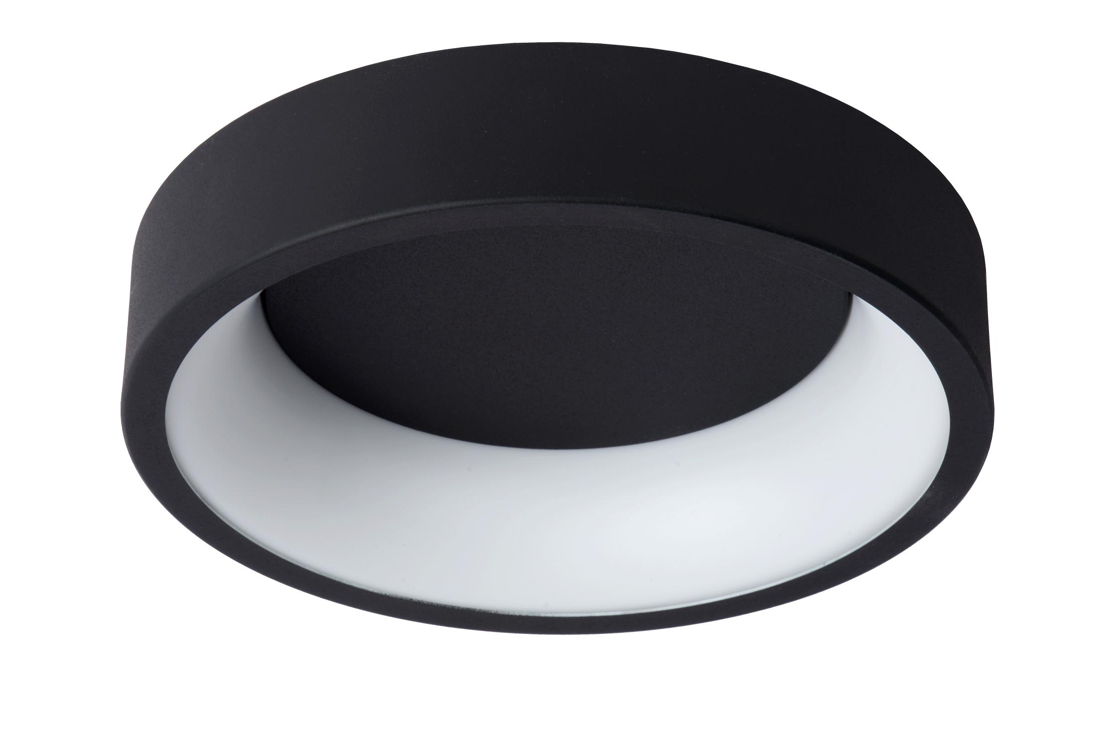 Talowe Ceiling Lights - Matt Black/Opal - 300mm Diameter