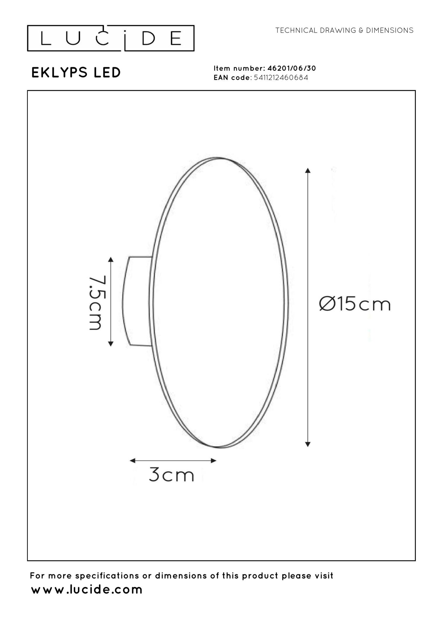 Eklyps Wall Lights - Brushed Gold/Opal