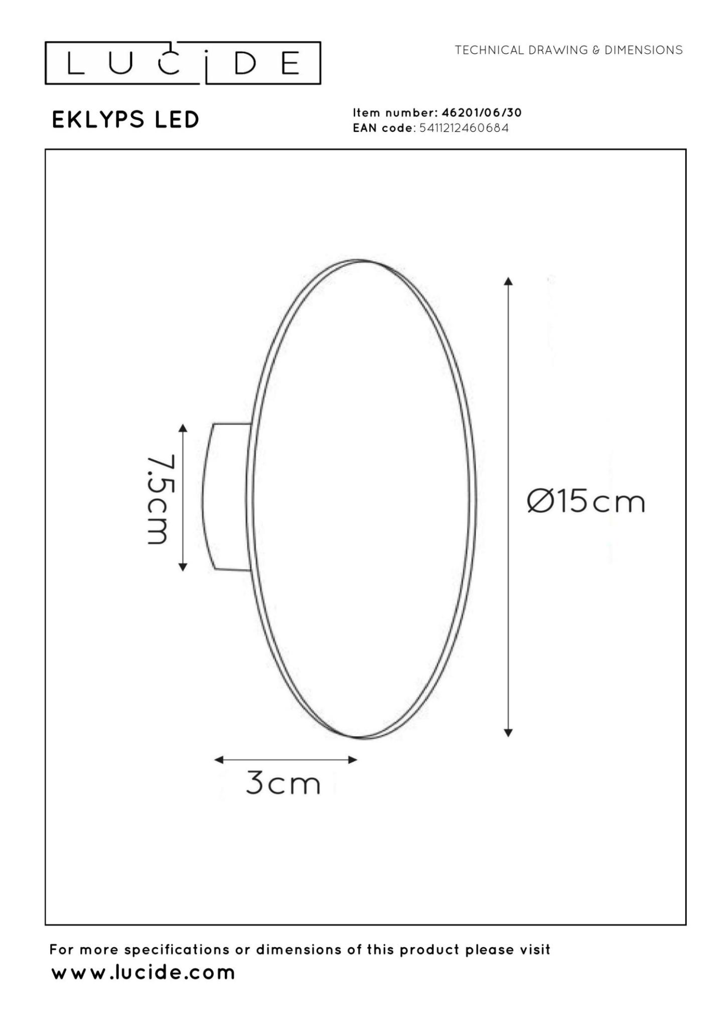 Eklyps Wall Lights - Brushed Gold/Opal