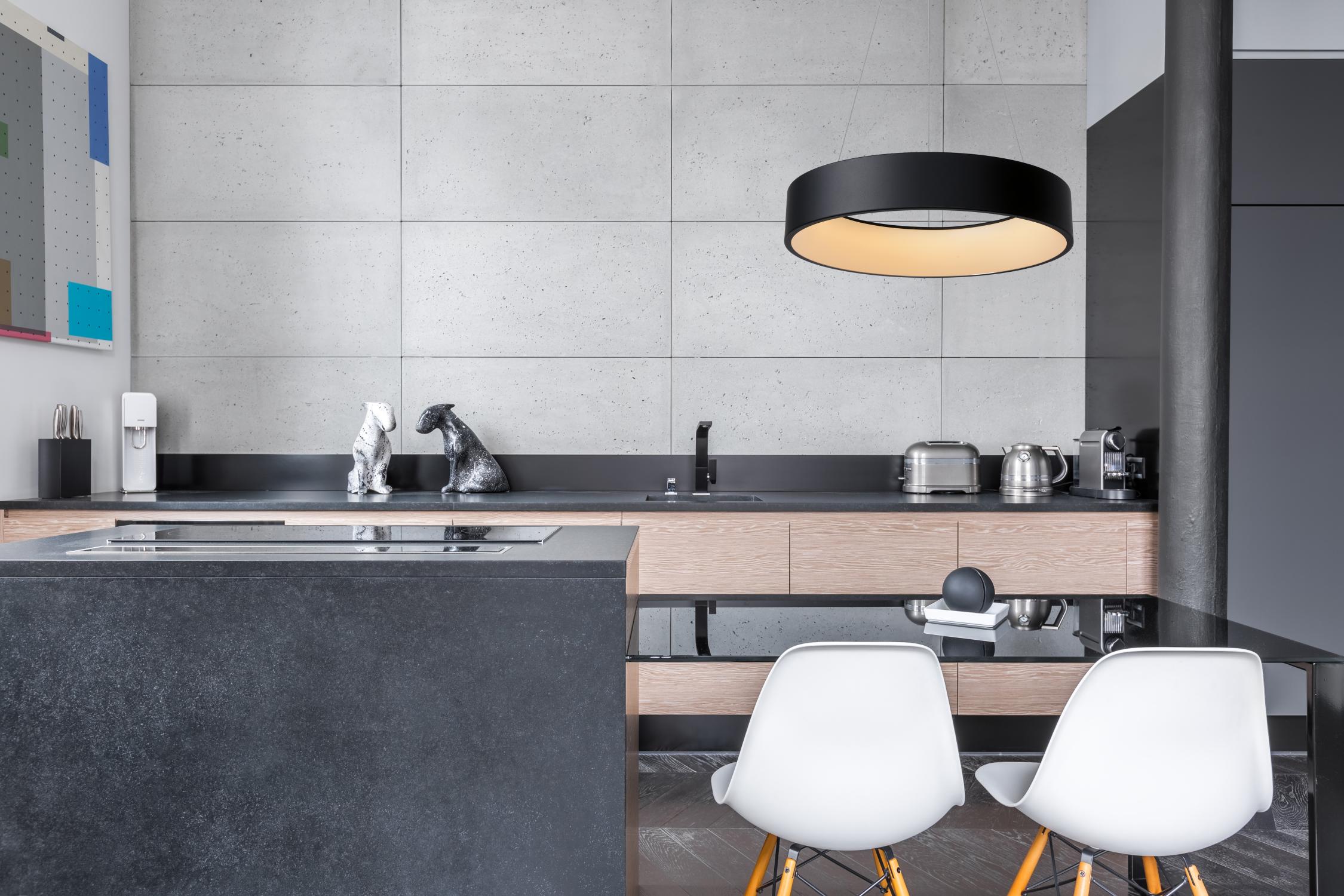 Talowe Ceiling Lights - Matt Black/Opal