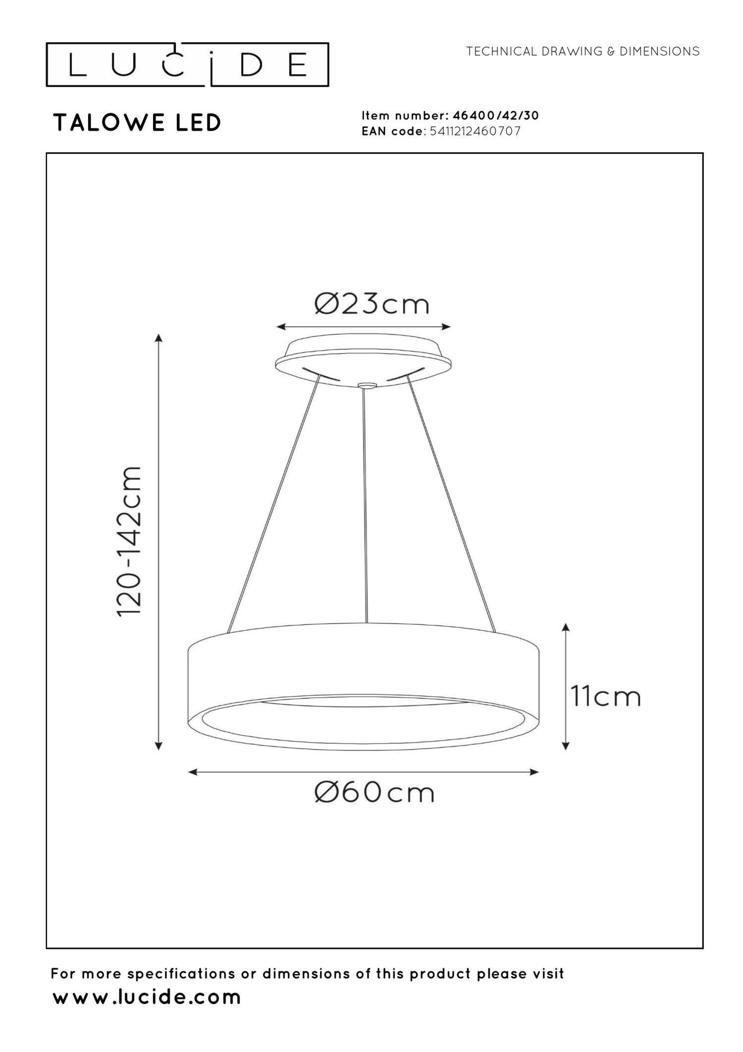 Talowe Ceiling Lights - Matt Black/Opal