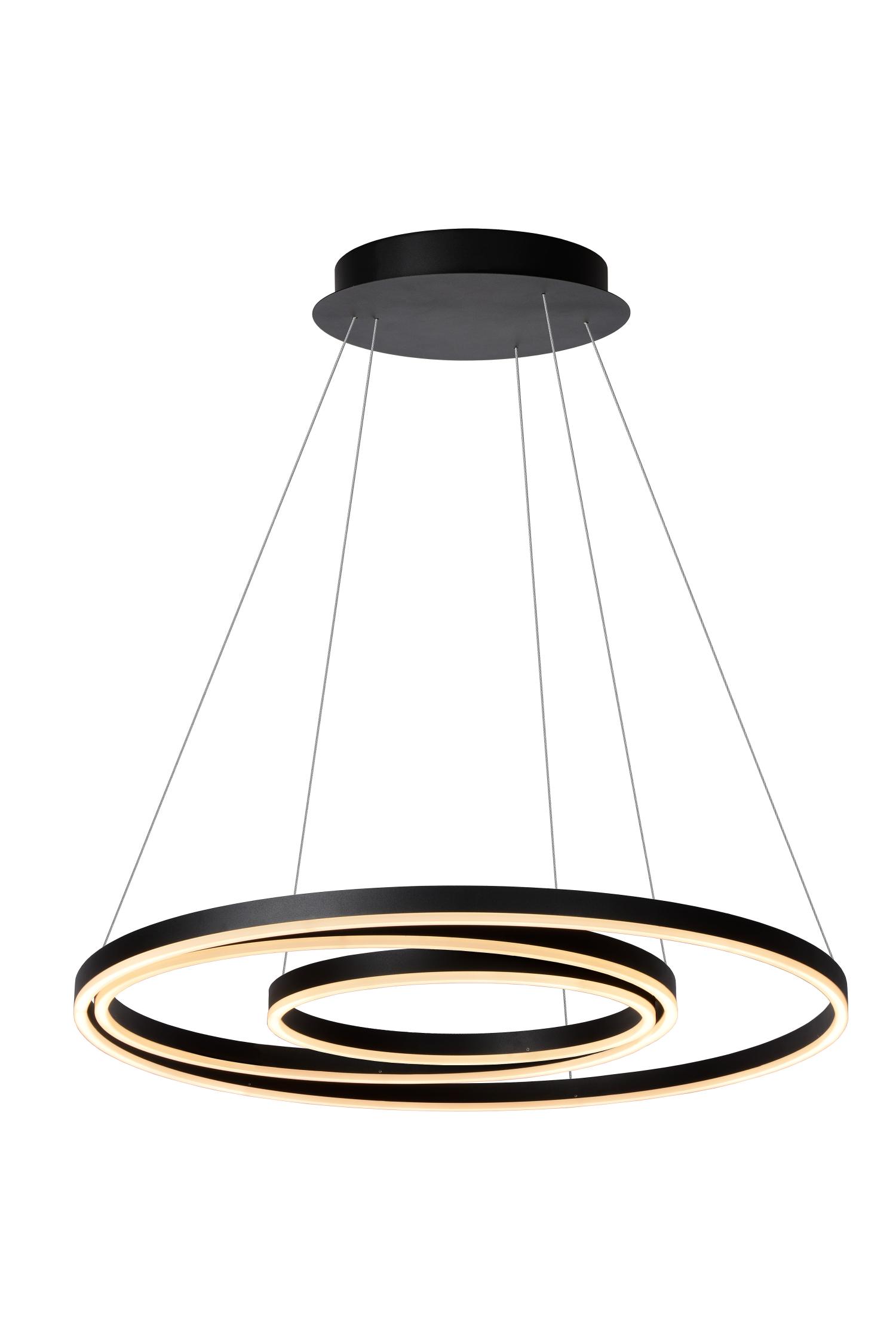 Triniti Ceiling Lights - Matt Black/Opal