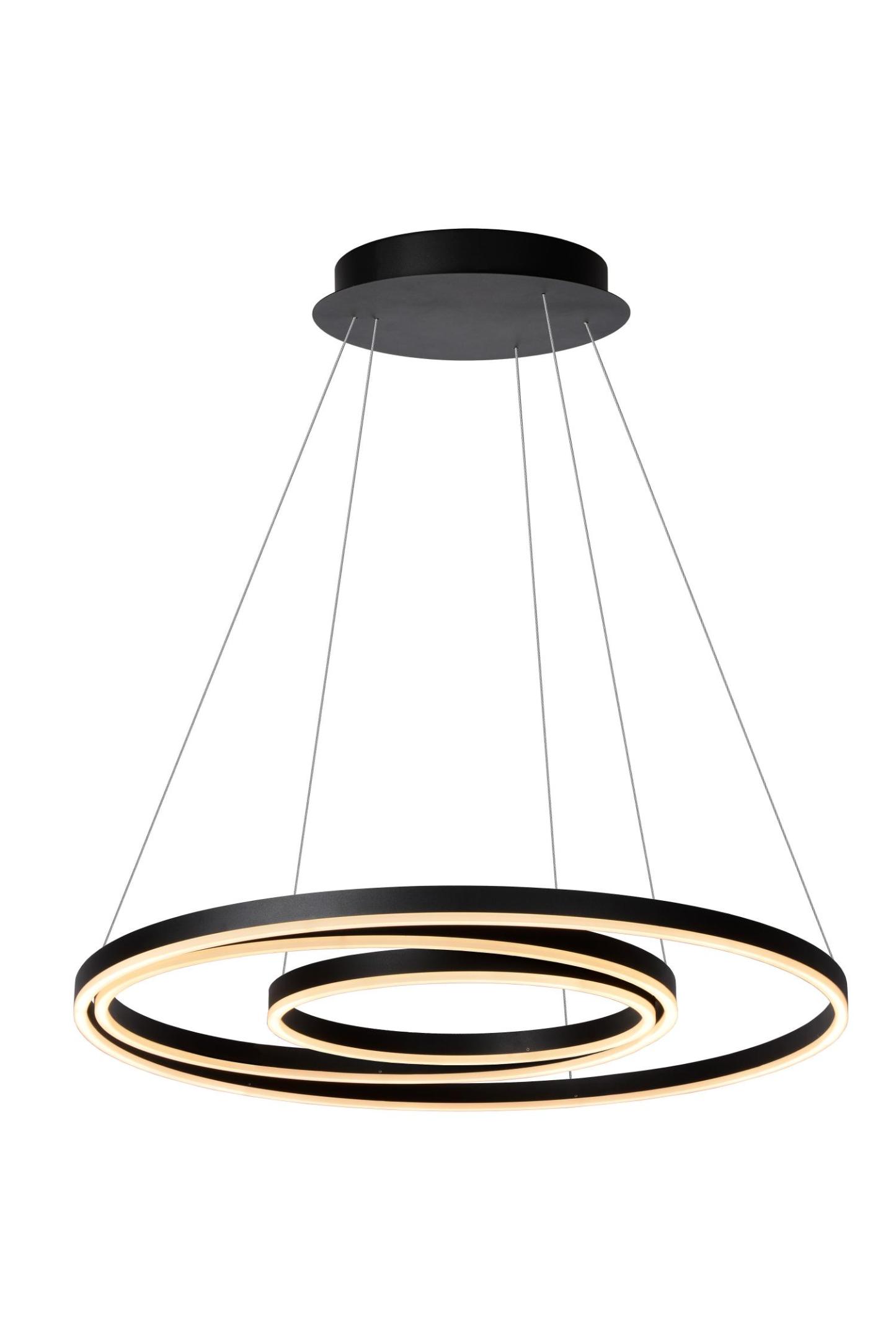 Triniti Ceiling Lights - Matt Black/Opal