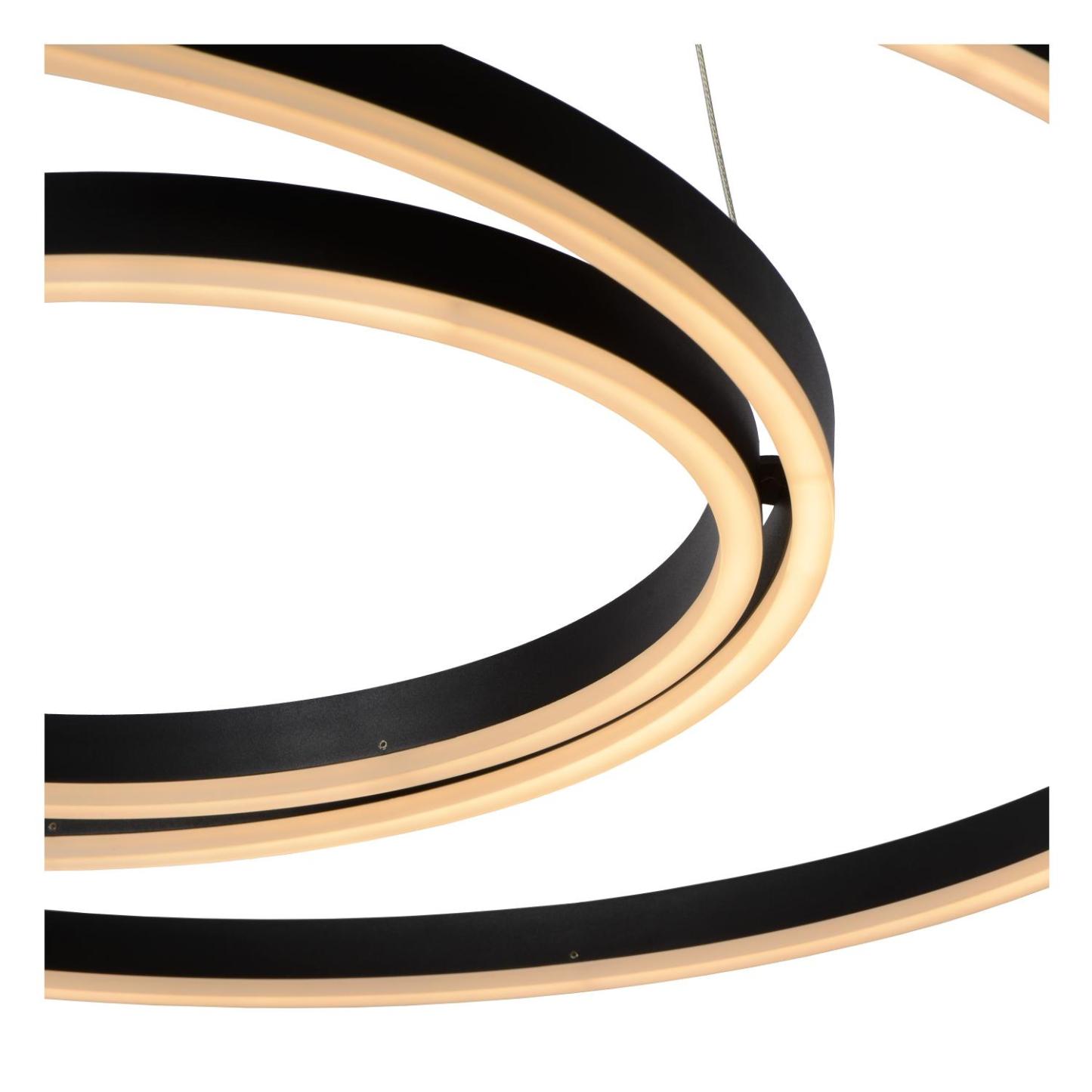 Triniti Ceiling Lights - Matt Black/Opal