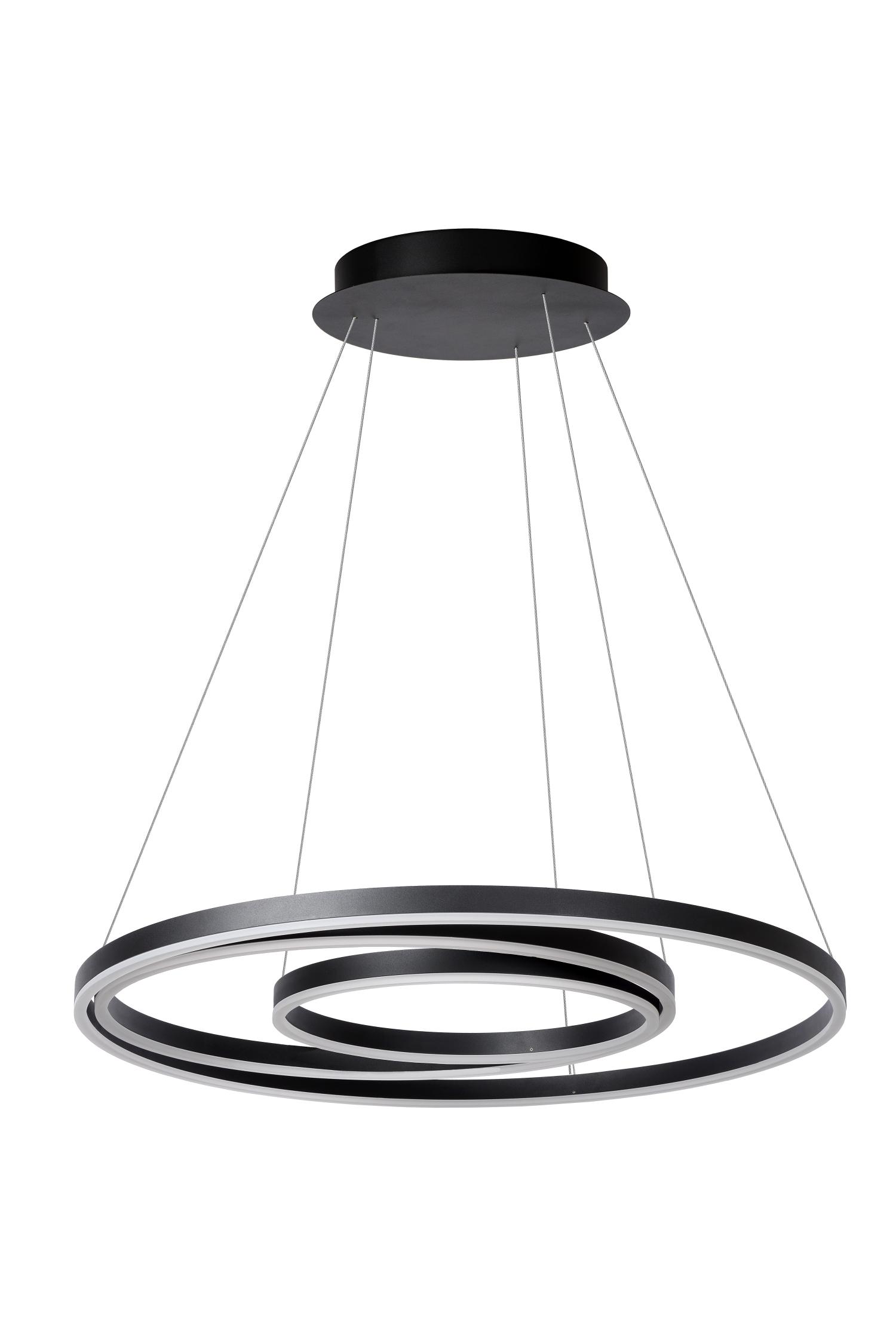 Triniti Ceiling Lights - Matt Black/Opal