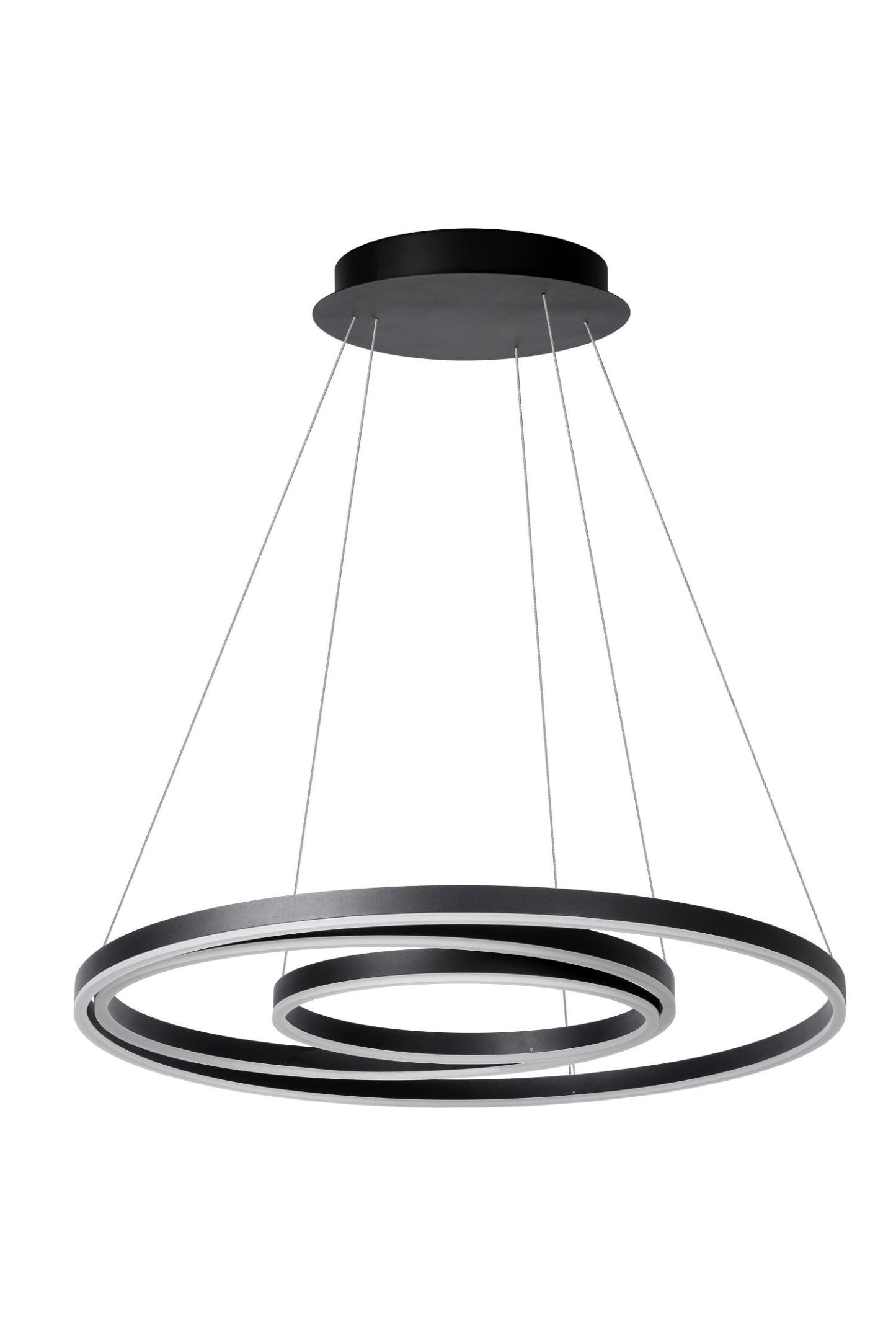 Triniti Ceiling Lights - Matt Black/Opal