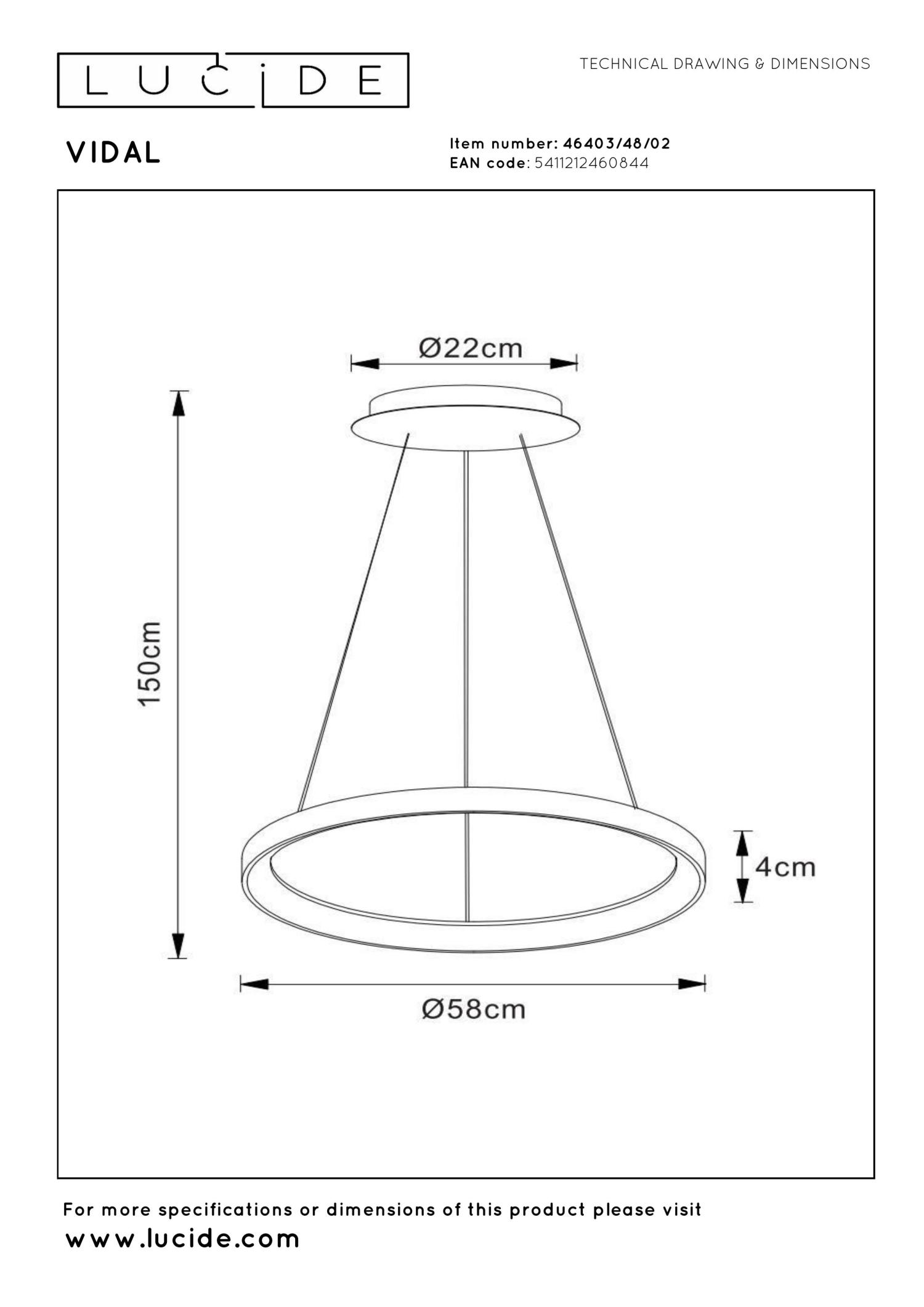Vidal Ceiling Lights - Brushed Gold/Opal