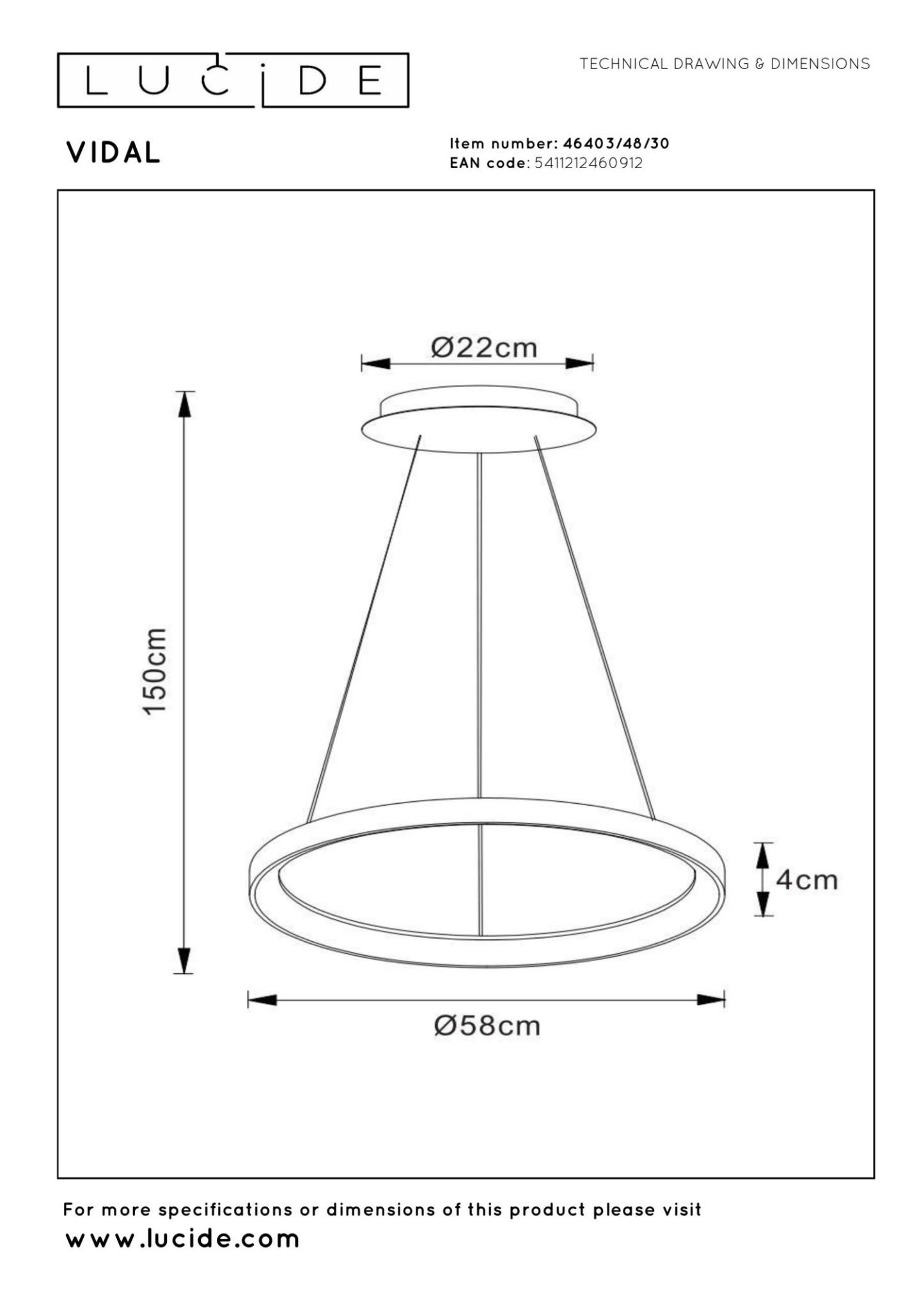 Vidal Ceiling Lights - Brushed Gold/Opal