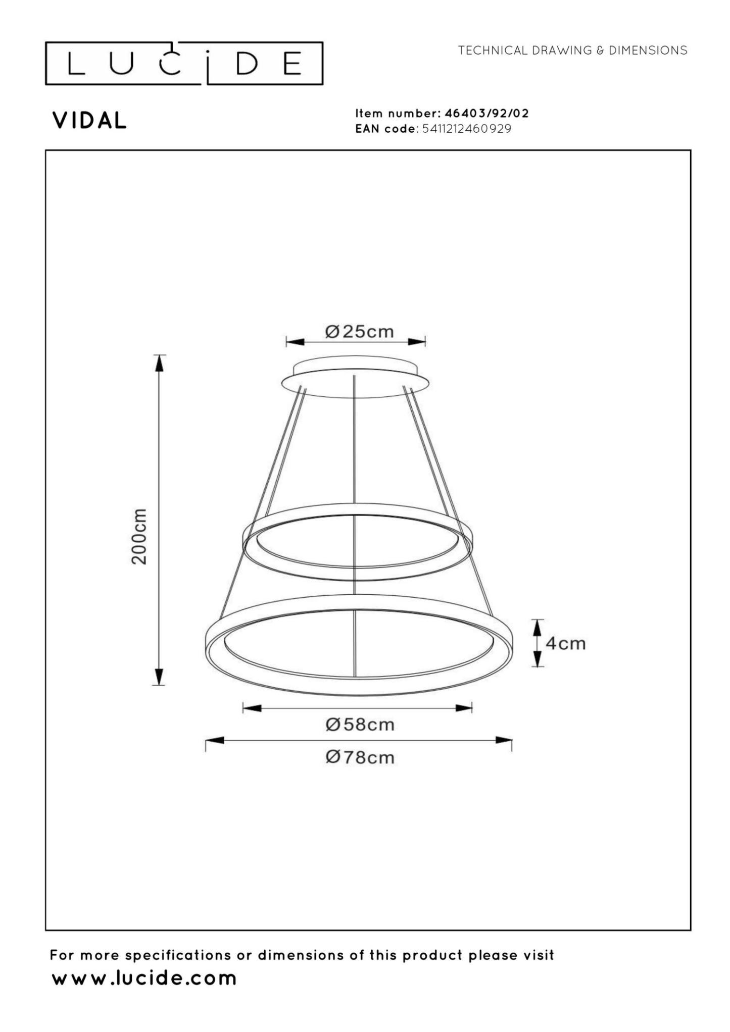 Vidal Ceiling Lights - Brushed Gold/Opal