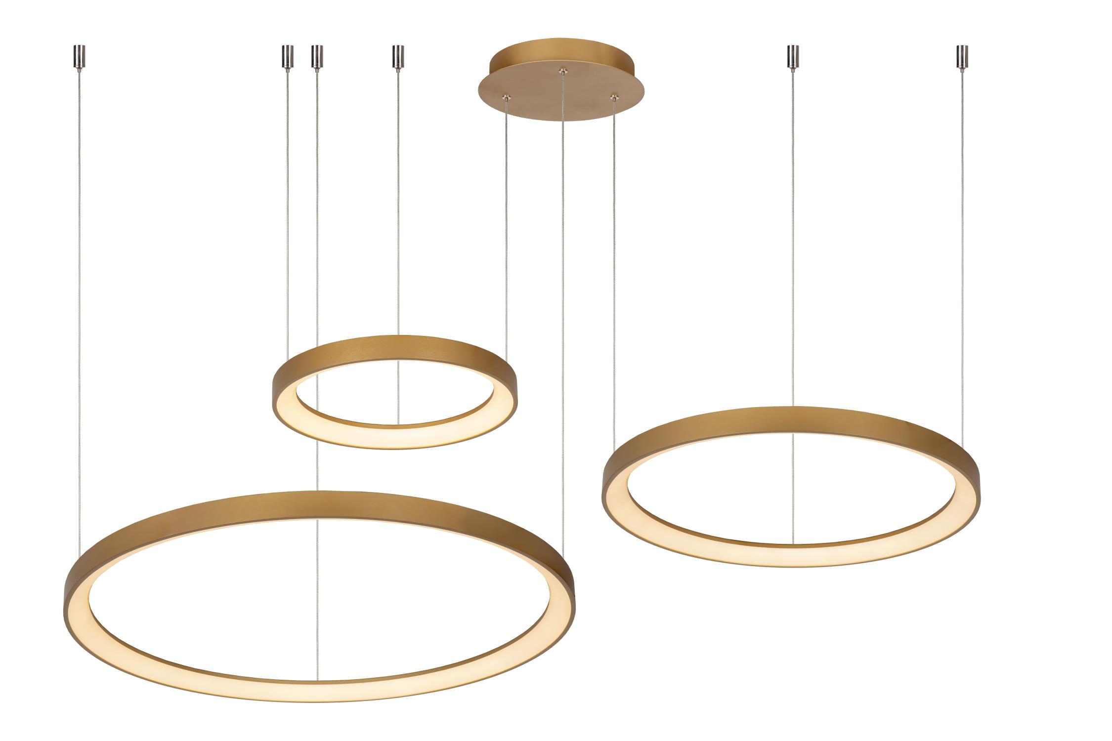Vidal Ceiling Lights - Brushed Gold/Opal
