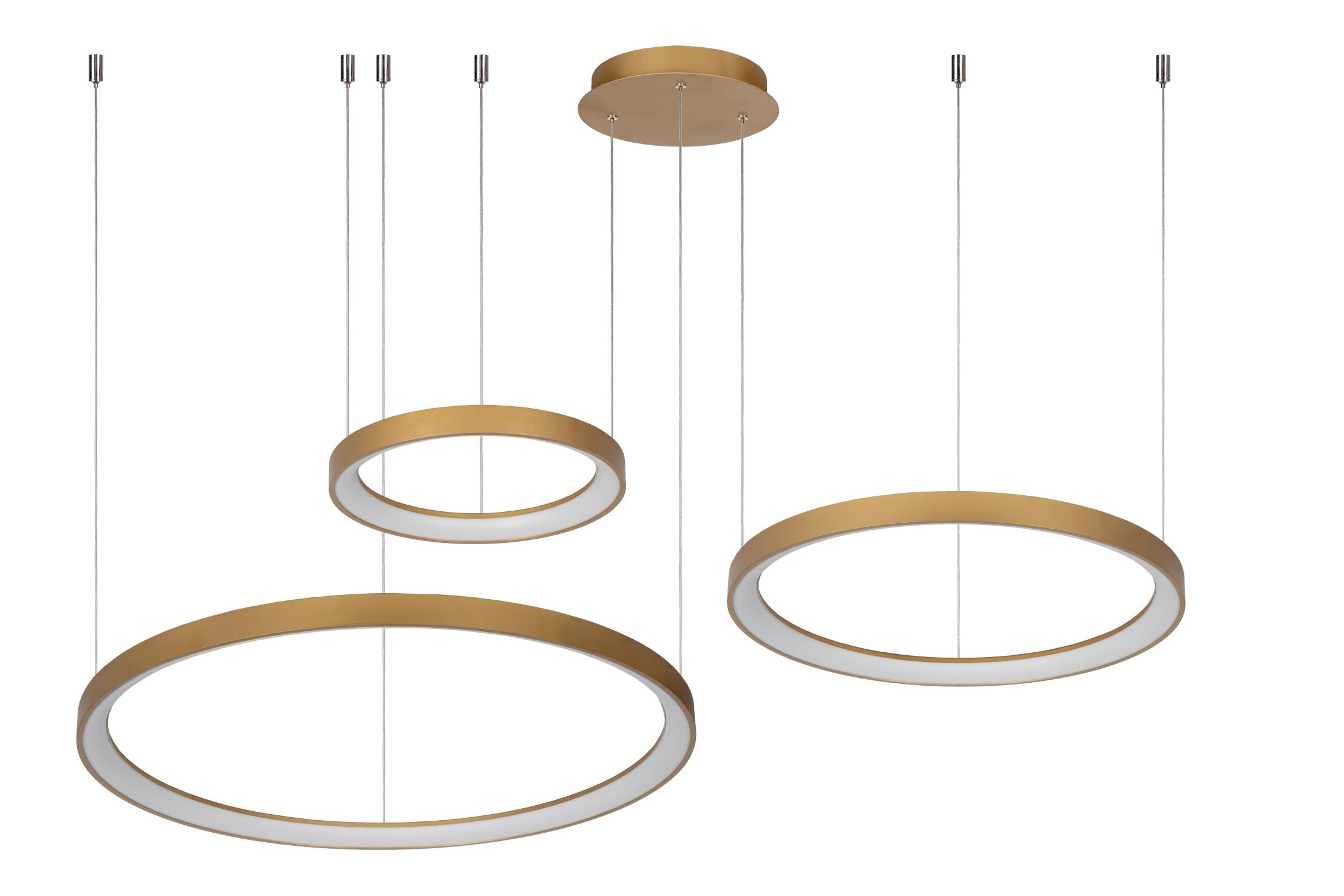 Vidal Ceiling Lights - Brushed Gold/Opal