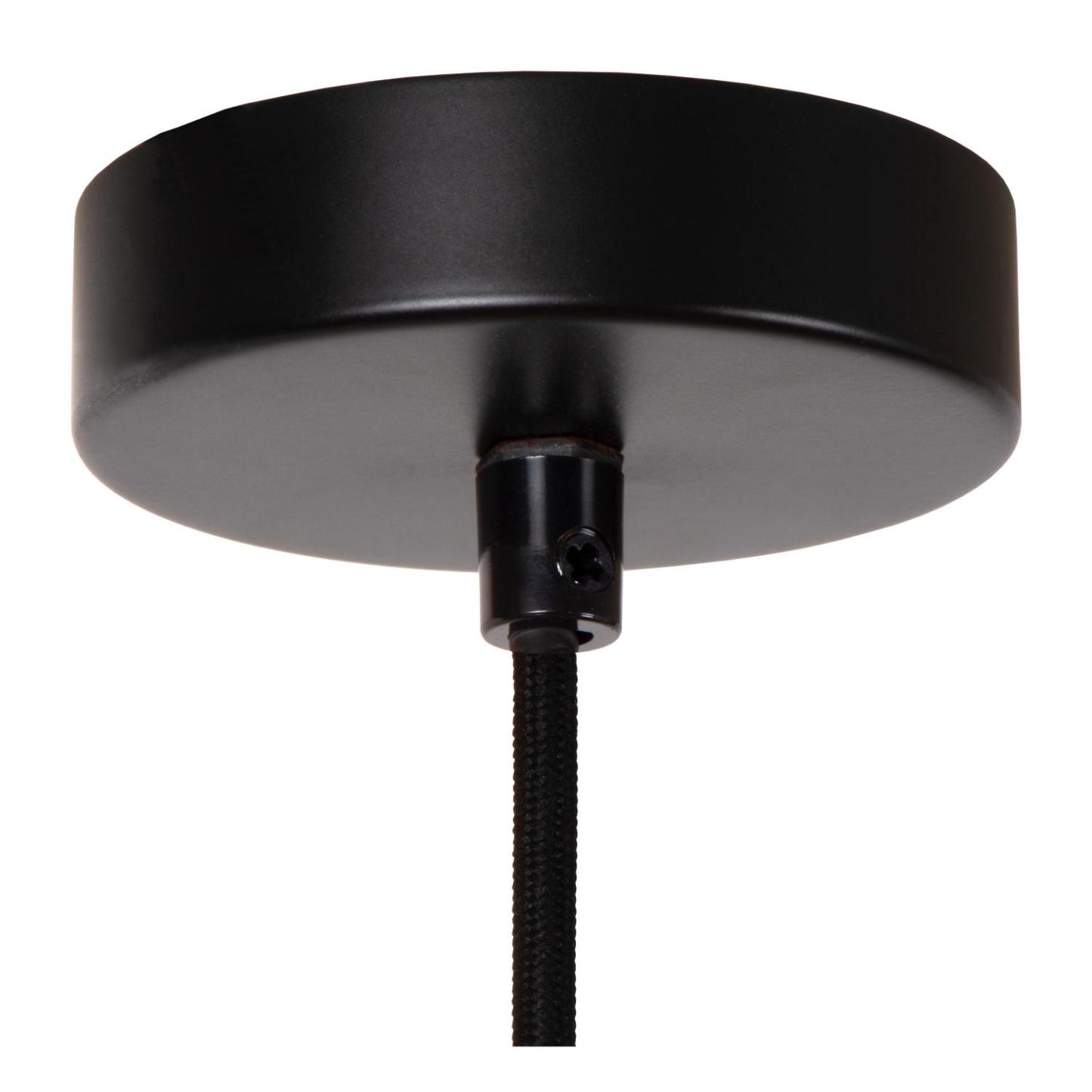 Medine Ceiling Lights - Matt Black/Opal