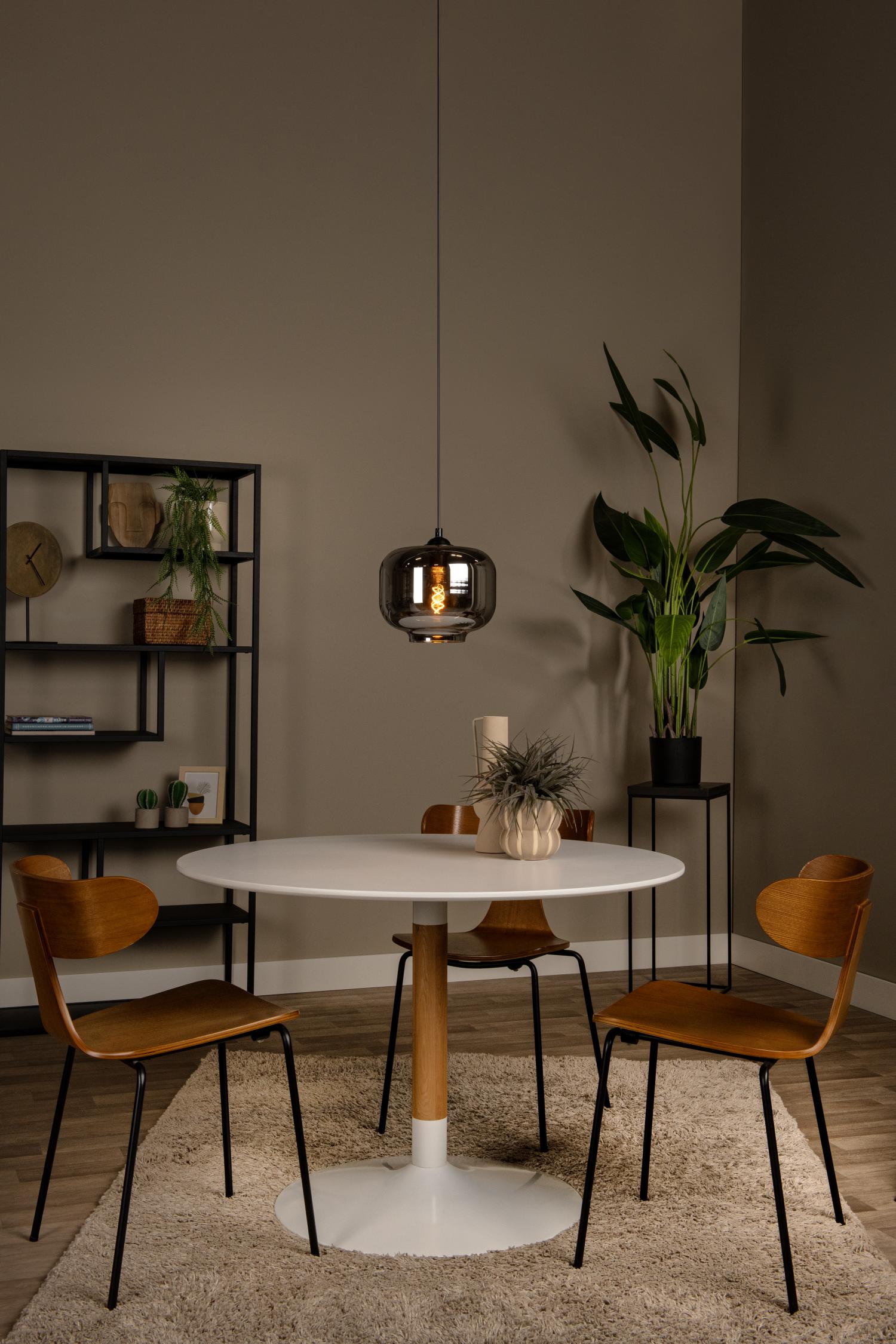 Medine Ceiling Lights - Matt Black/Opal