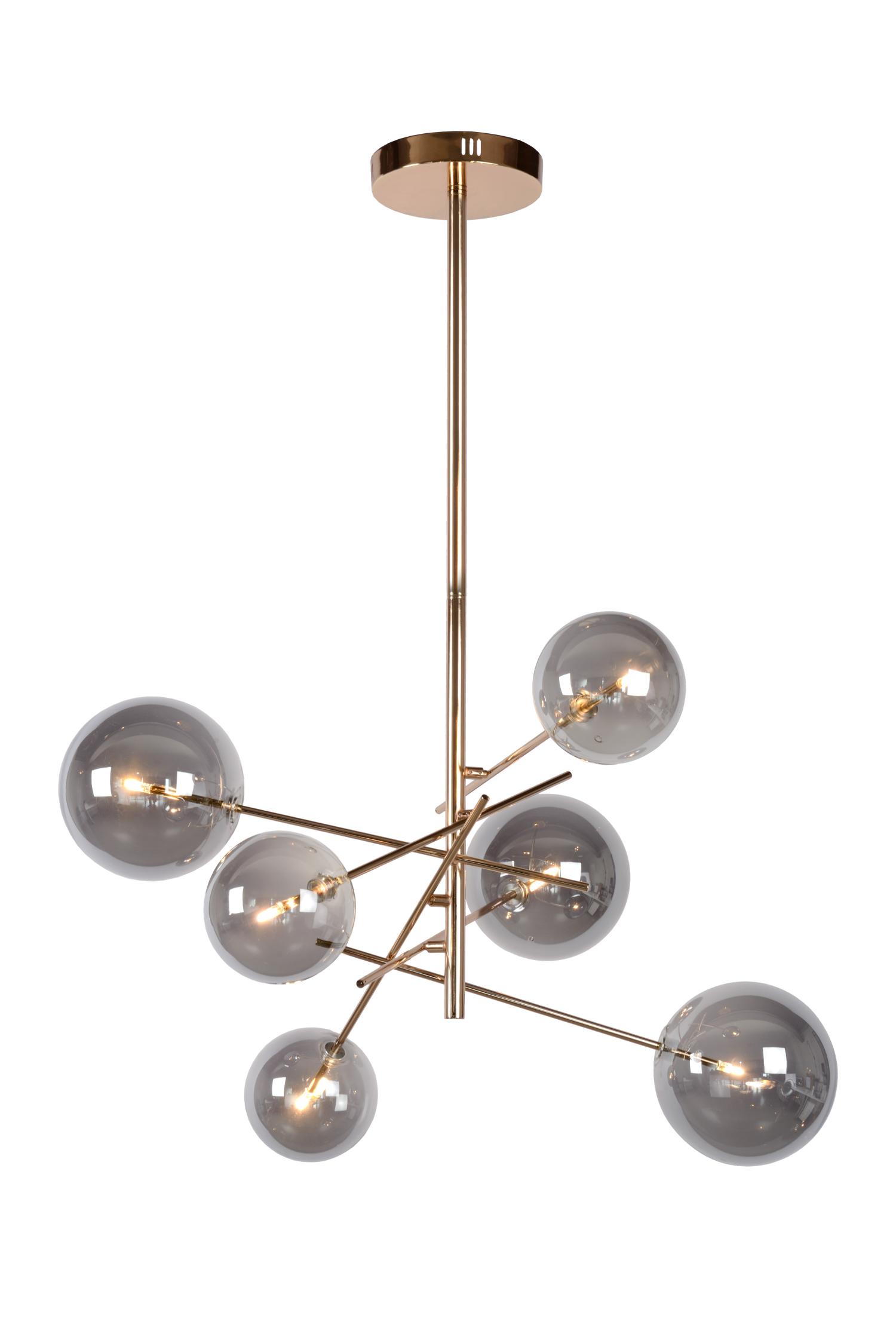 Alara Ceiling Lights - Polished Gold/Smoked Grey