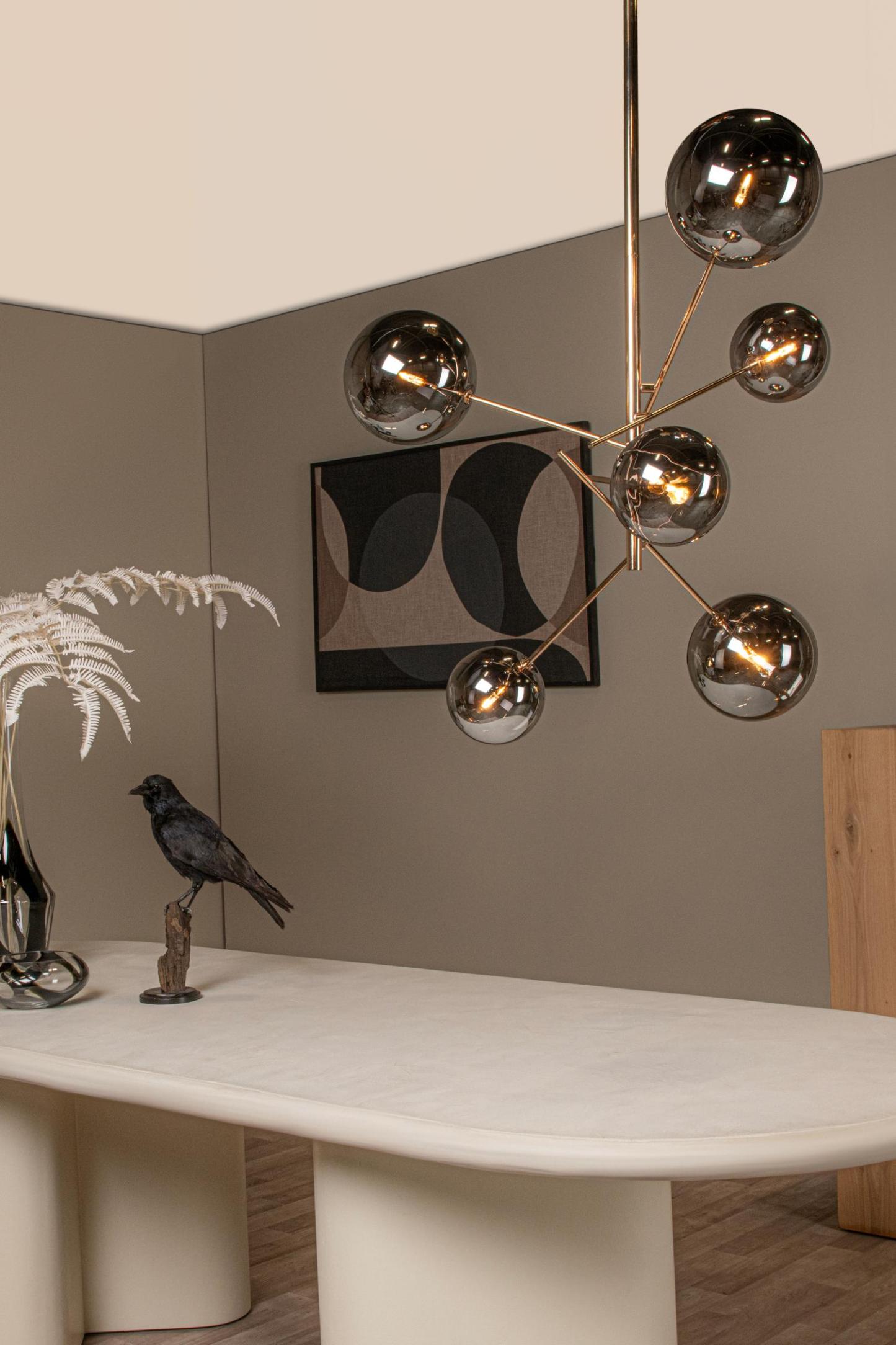 Alara Ceiling Lights - Polished Gold/Smoked Grey