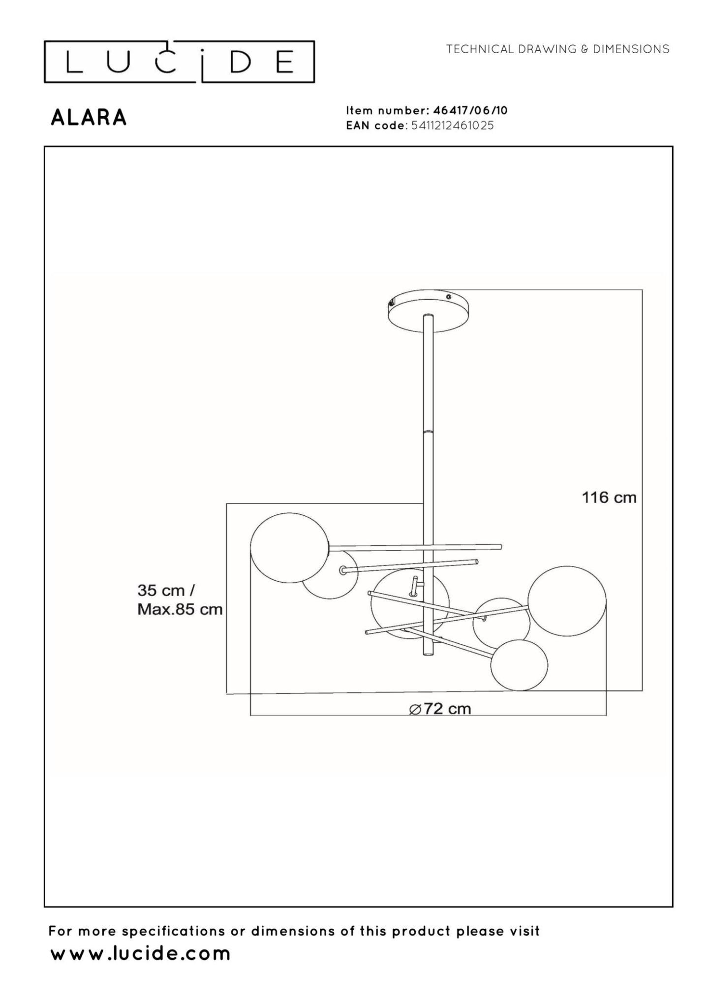 Alara Ceiling Lights - Polished Gold/Smoked Grey